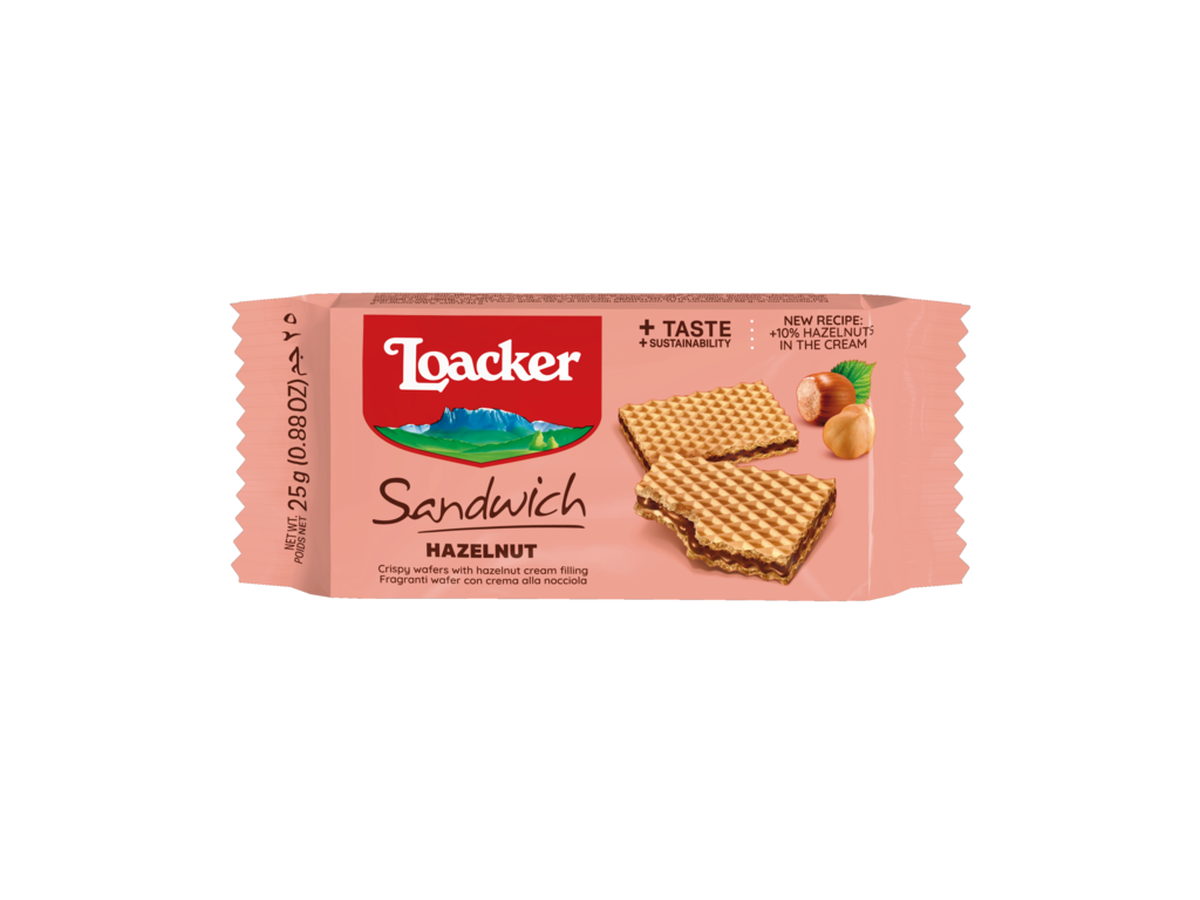 Loacker Sandwich Wafelek Orzech Laskowy 25 G