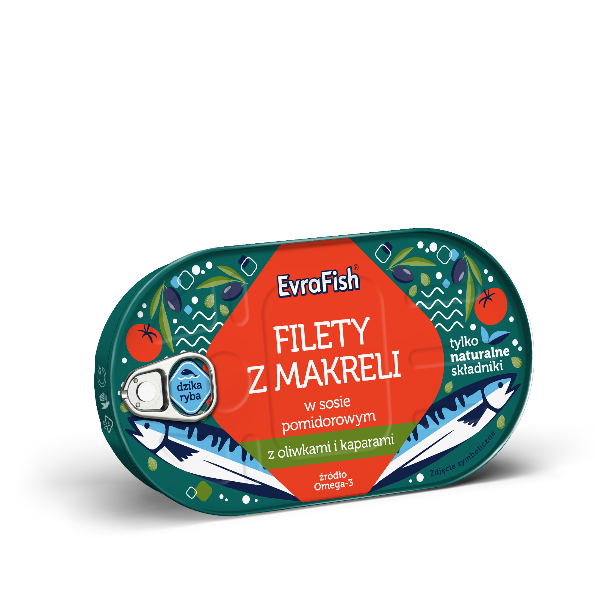 Evrafish Filet Z Makreli W Sosie Pomidorowym Z Oliwkami I Kaparami 170G