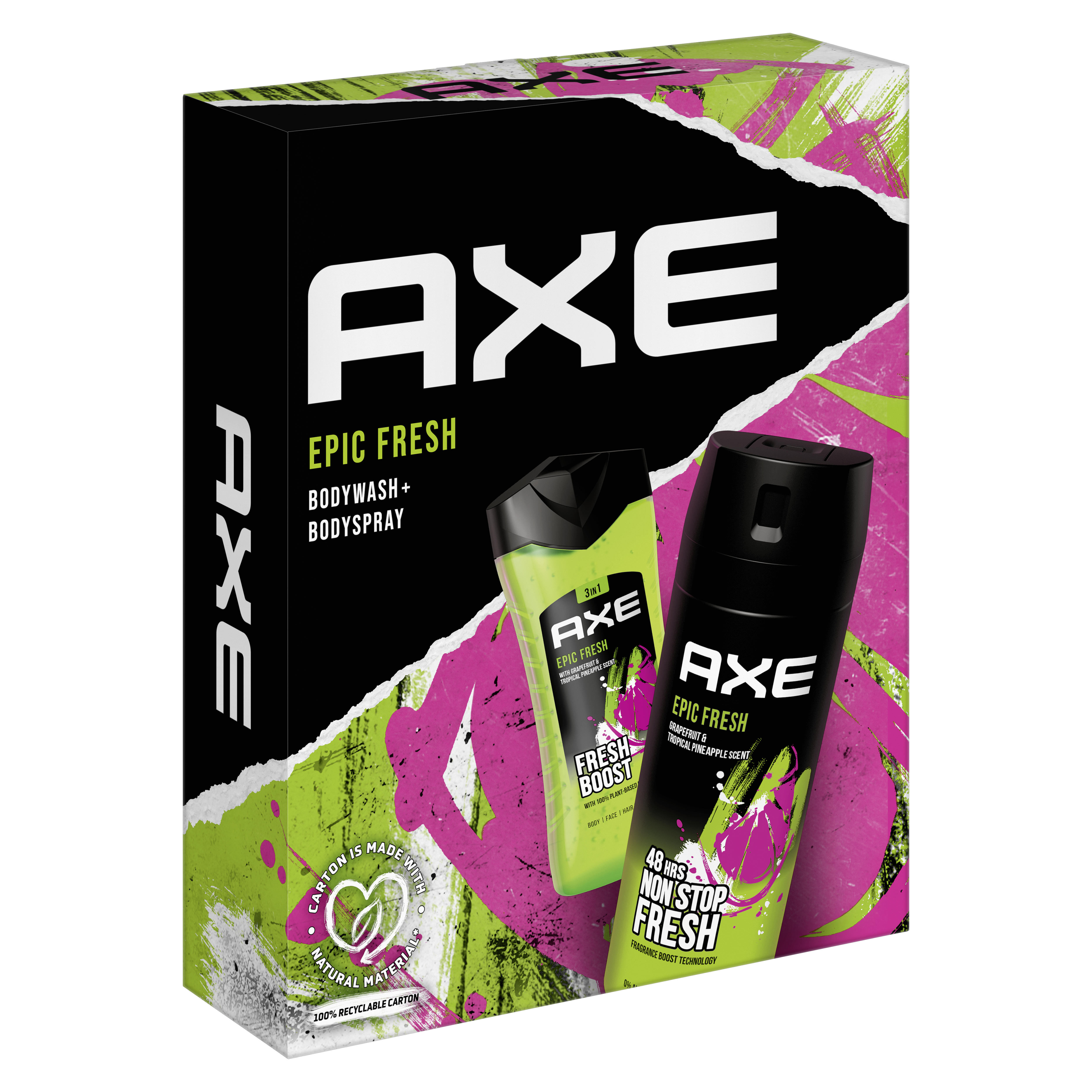 Axe Epic Fresh Zestaw Kosmetyków: Dezodorant W Aerozolu 150 Ml + Żel Pod Prysznic 250 Ml