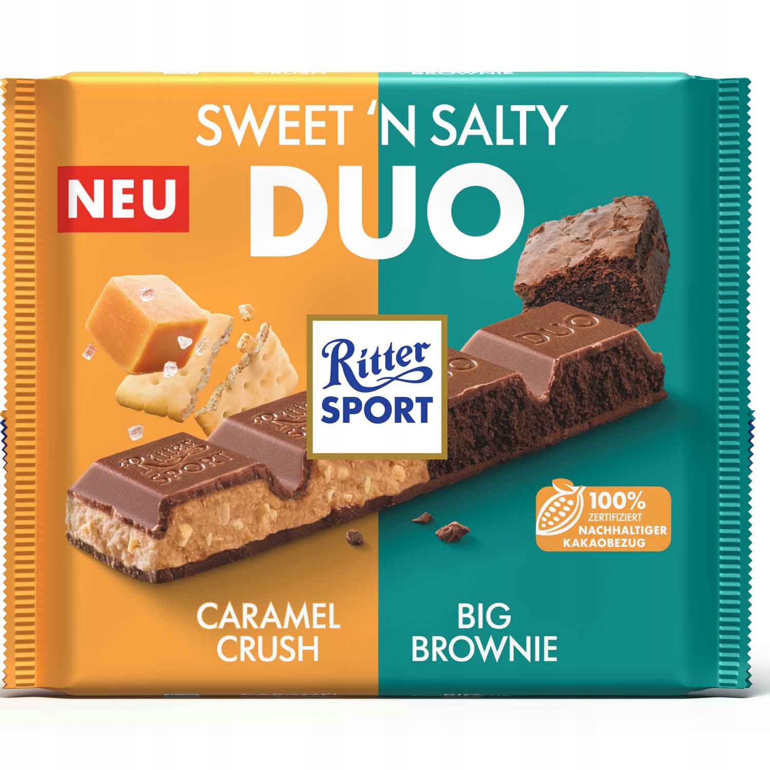 Ritter Sport Czekolada Mleczna Duo Sweet&Salty 218G