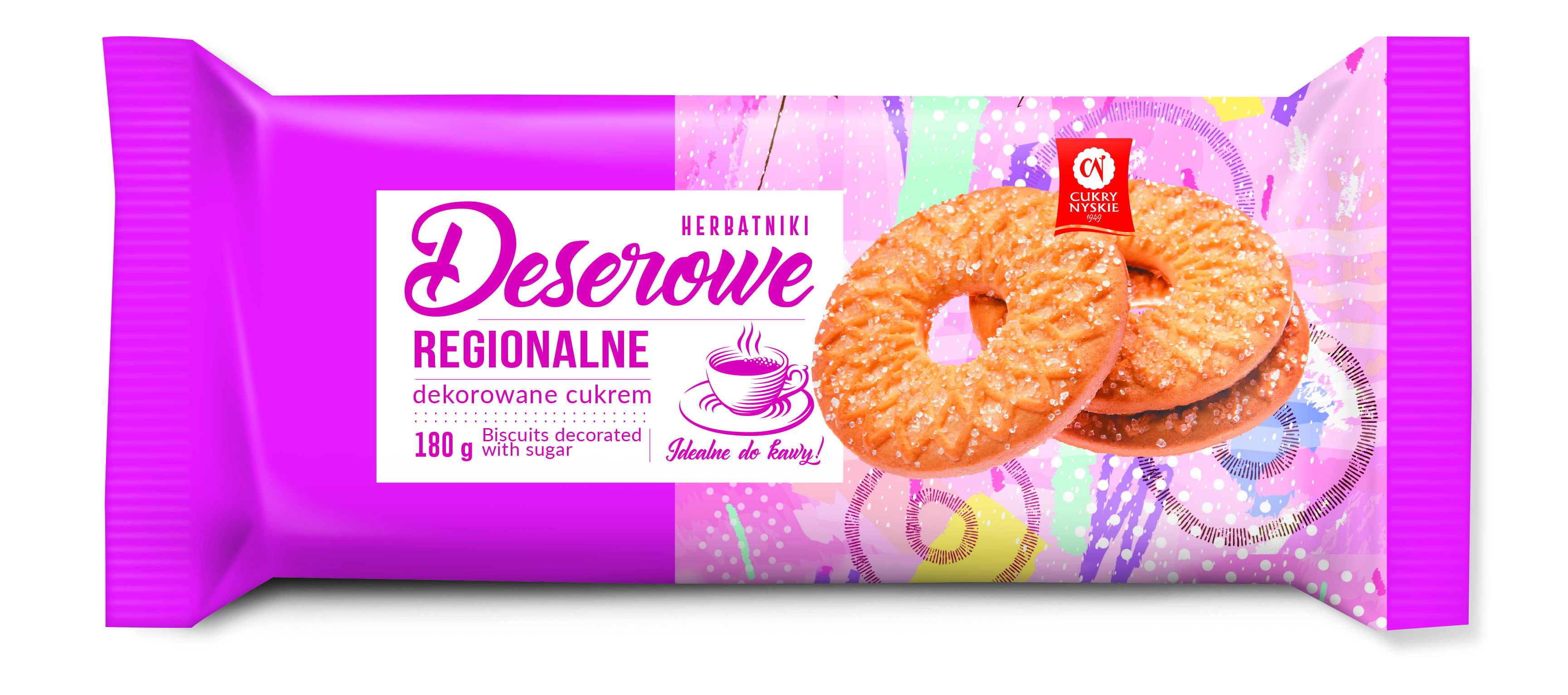 Cukry Nyskie Herbatniki Regionalne Deserowe Dekorowane Cukrem 180 G