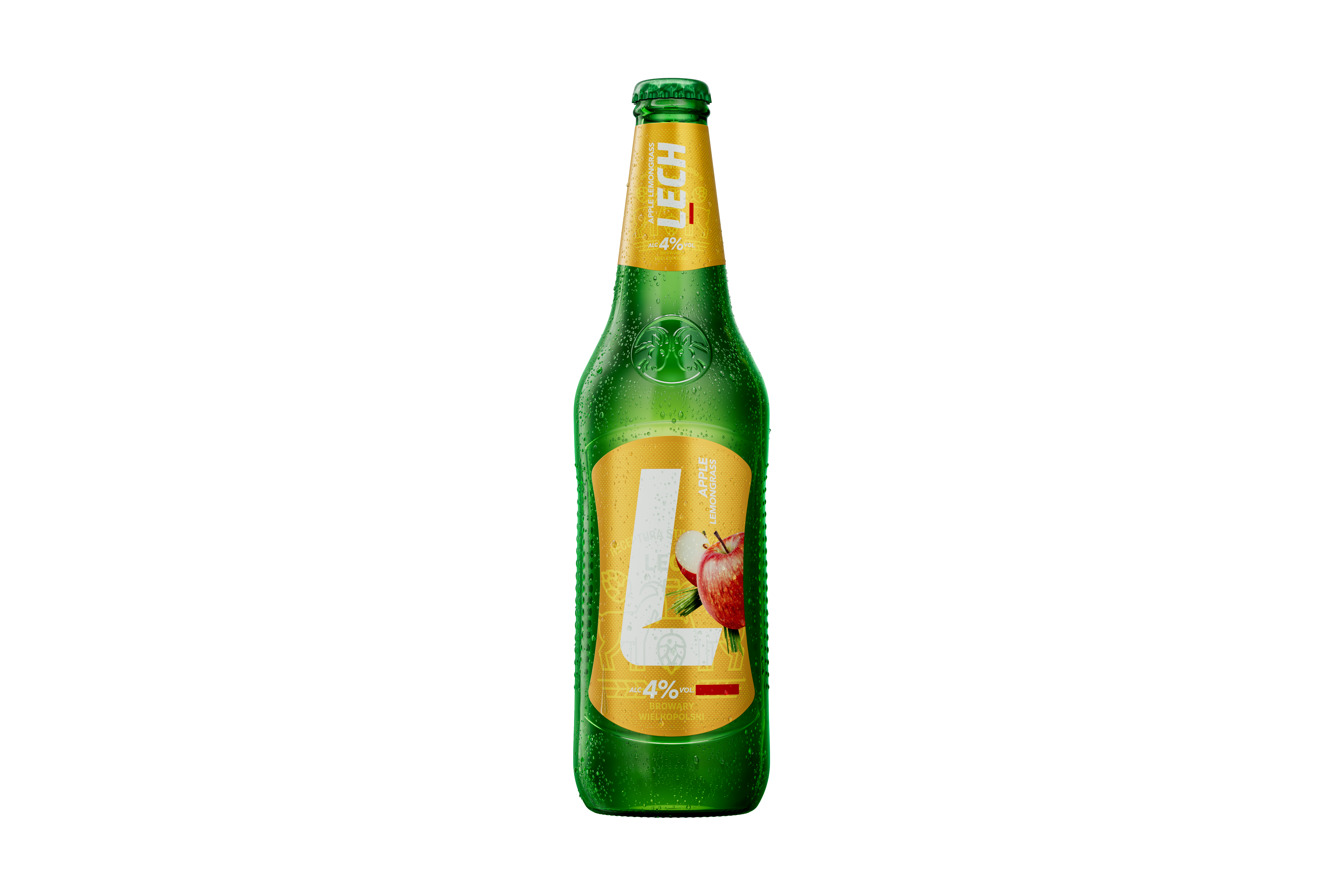Piwo Lech Apple Lemongrass 4,0% Butelka Zwrotna 500Ml