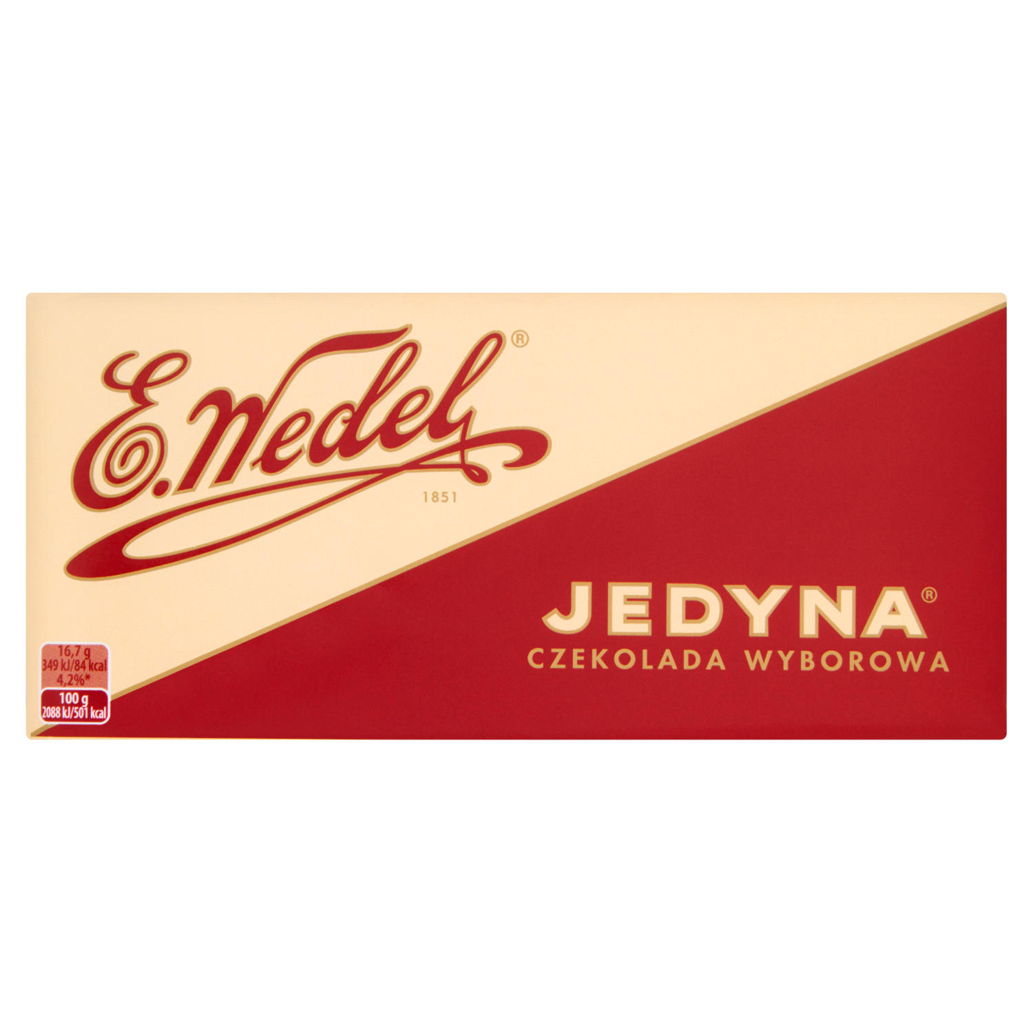 E. Wedel Czekolada Deserowa Jedyna 100G