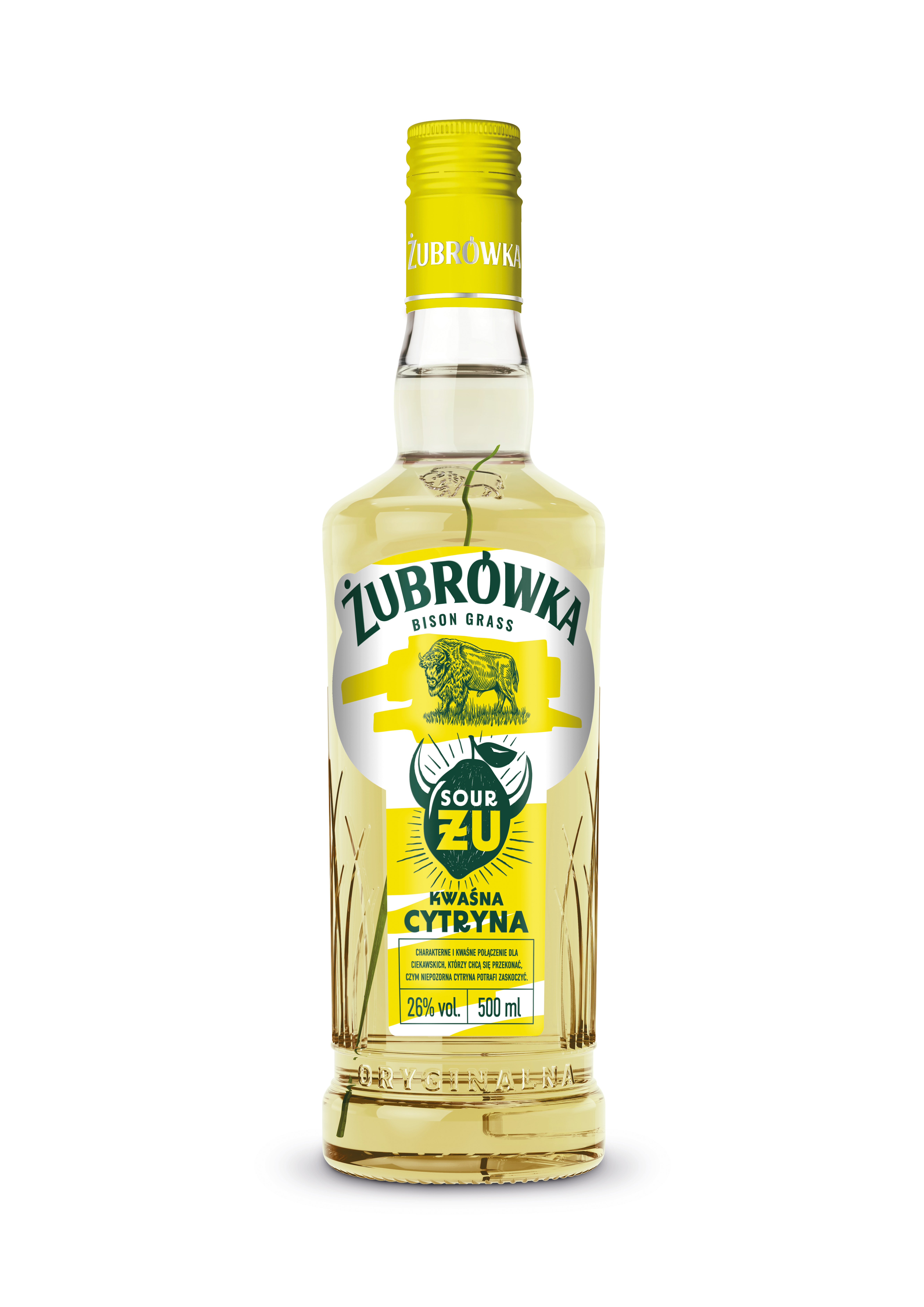 Żubrówka Żu Fresh Kwaśna Cytryna 500 Ml 26%