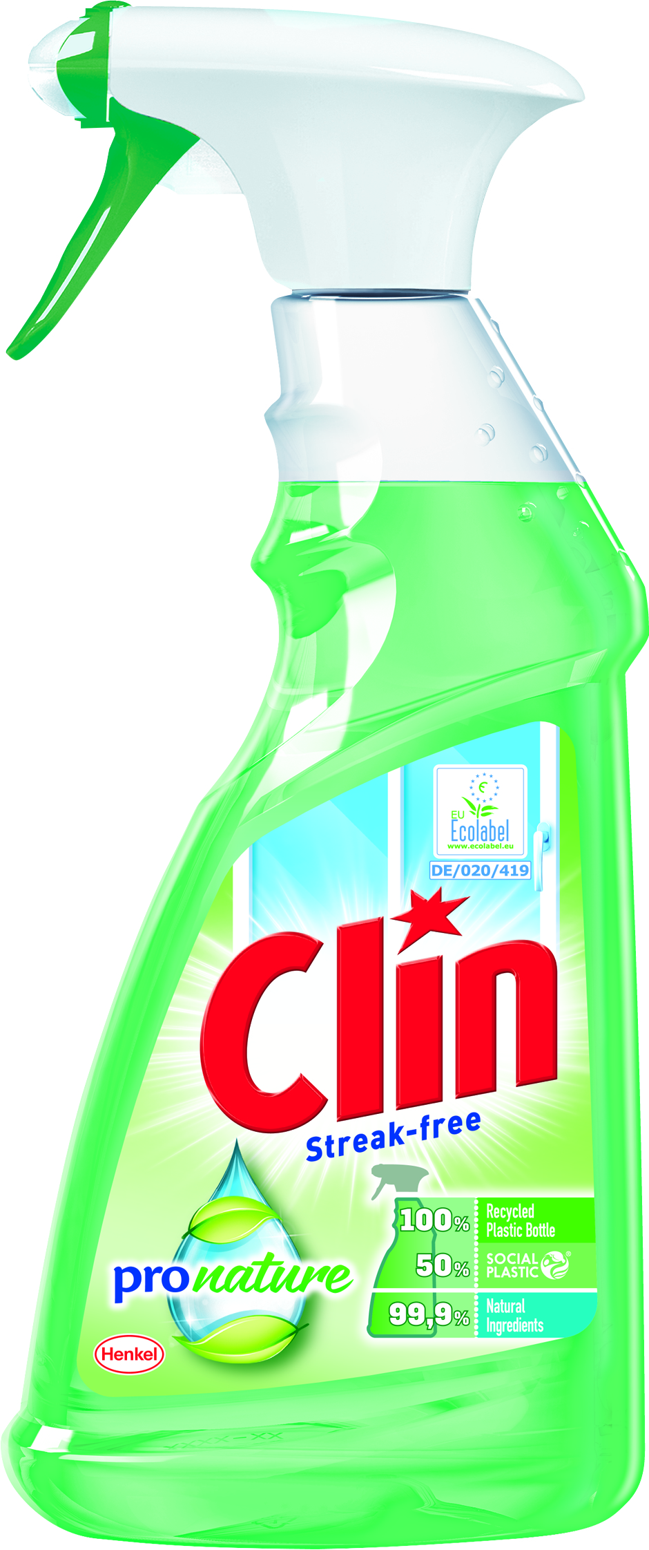 Clin Pronature 500Ml Płyn Do Mycia Szyb