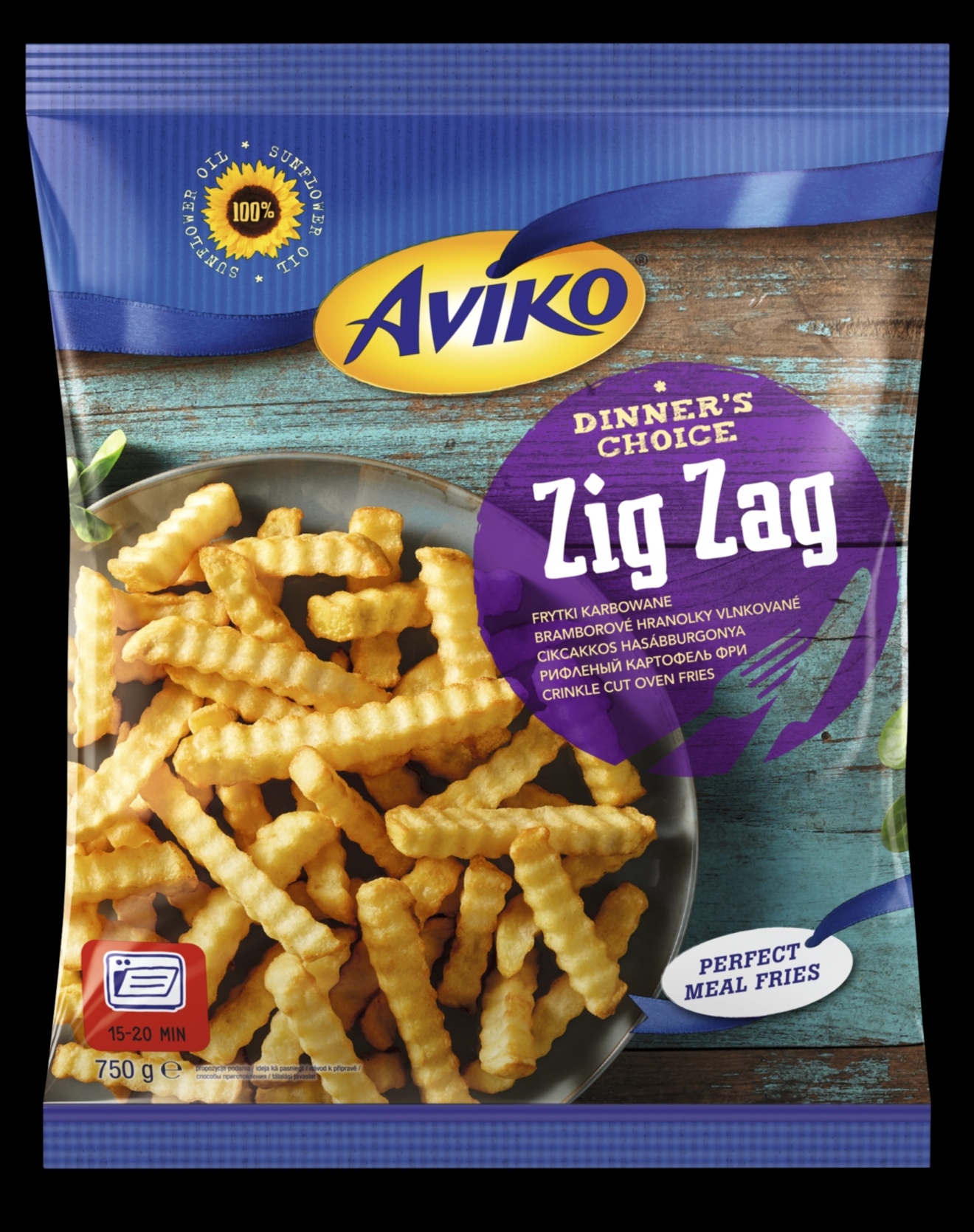 Aviko Zig Zag 750G-Frytki Karbowane