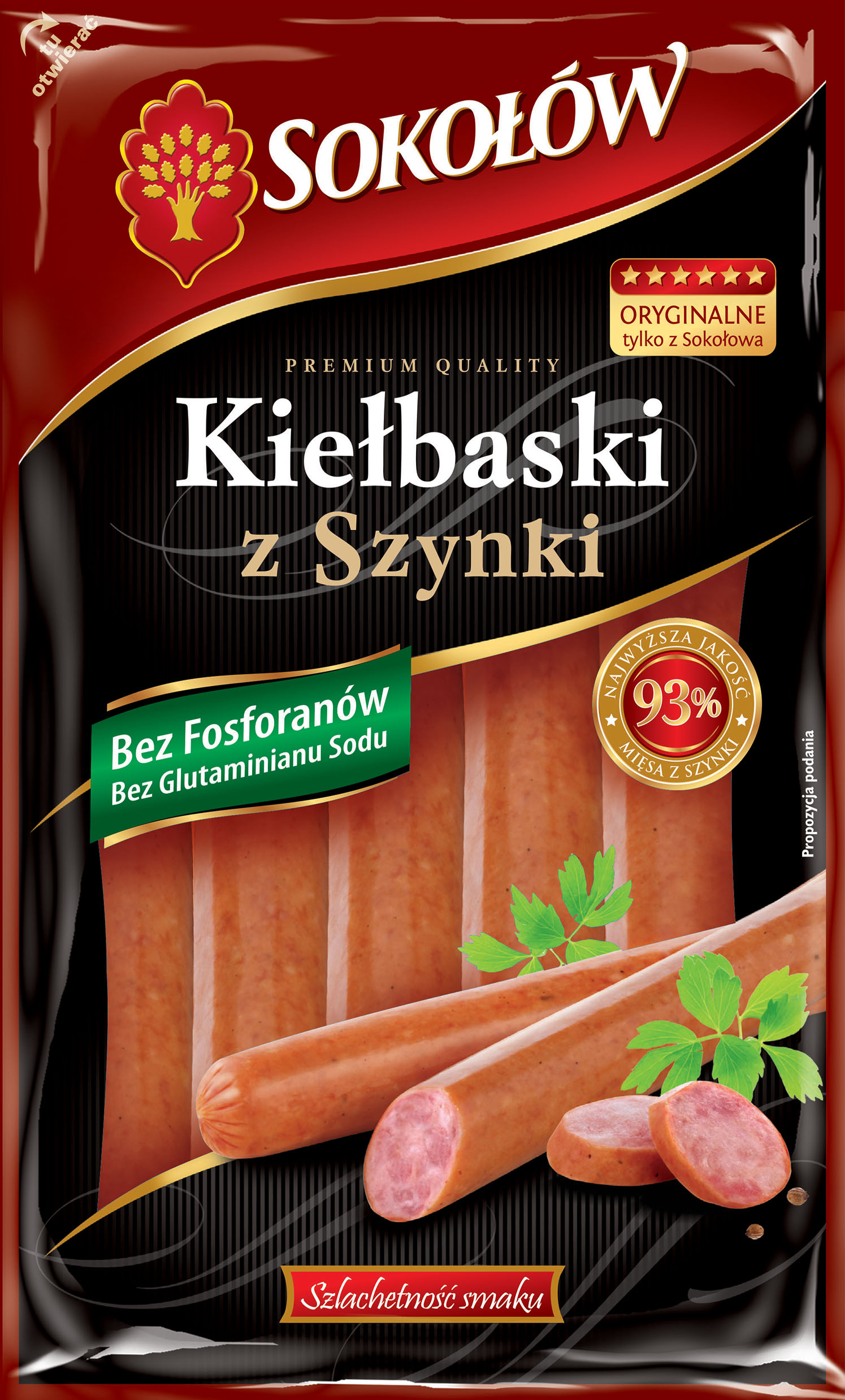Kiełbaski Z Szynki 250 G Sokołów