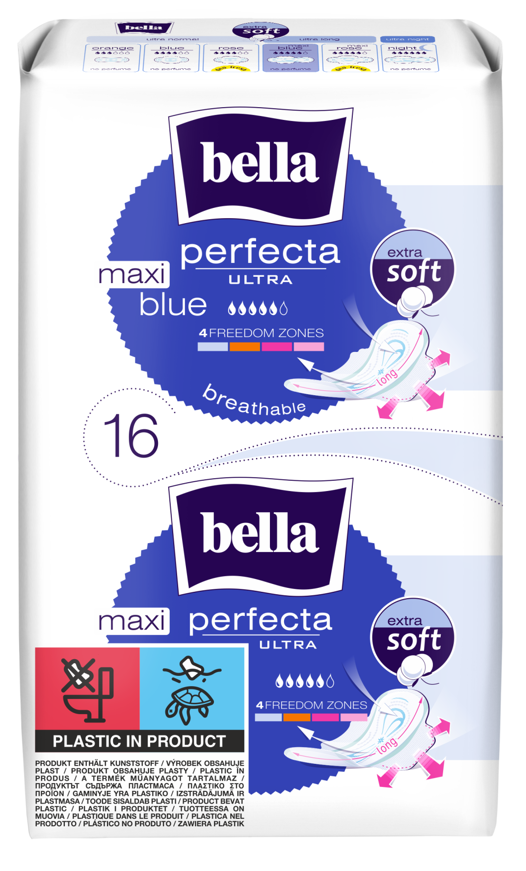 Podpaski Bella Perfecta Ultra Maxi Blue 16 Szt.