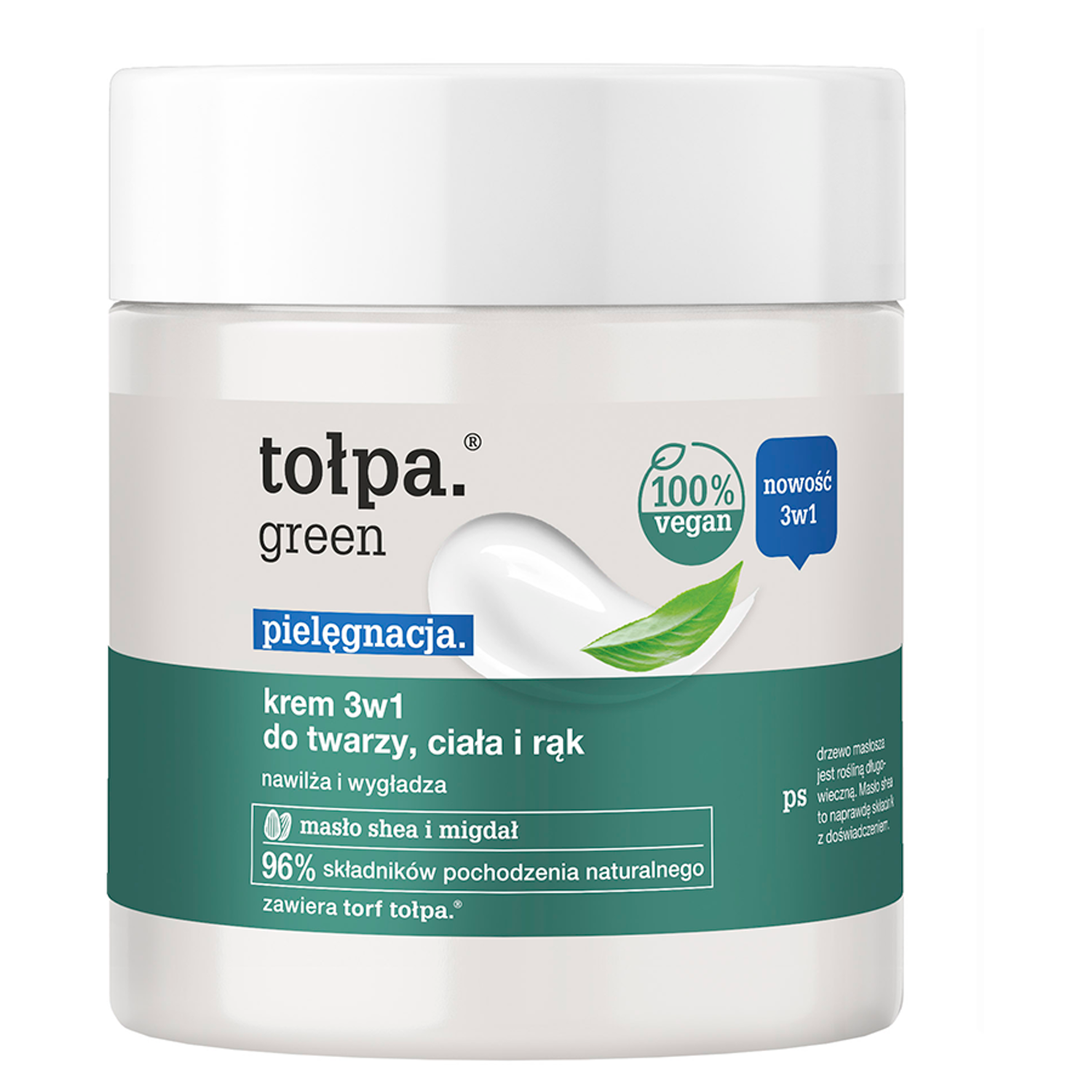 Tołpa. Green Nawilżający Krem Do Twarzy, Ciała I Rąk 250 Ml