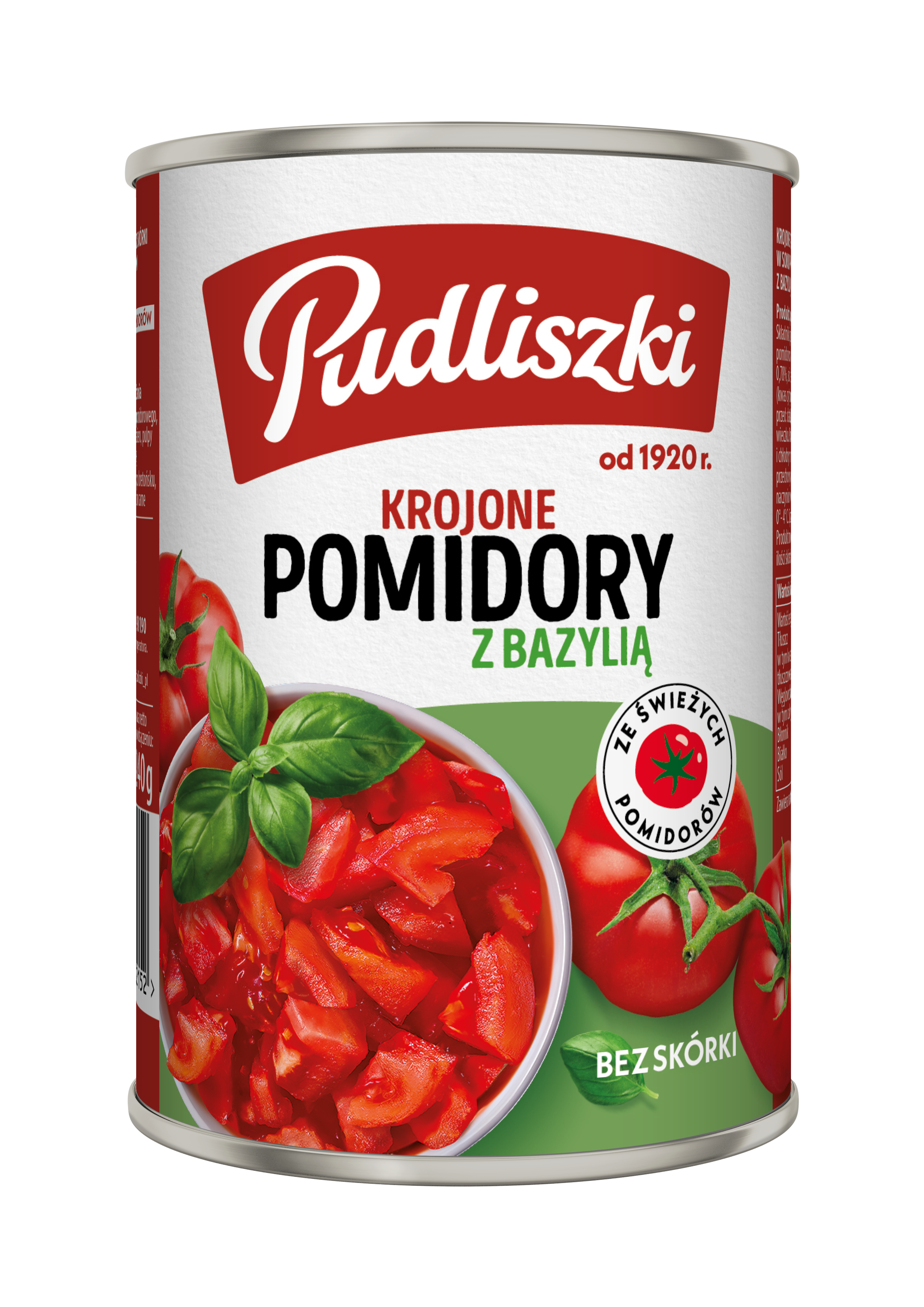 Pomidory Krojone Z Bazylią Pudliszki 400G