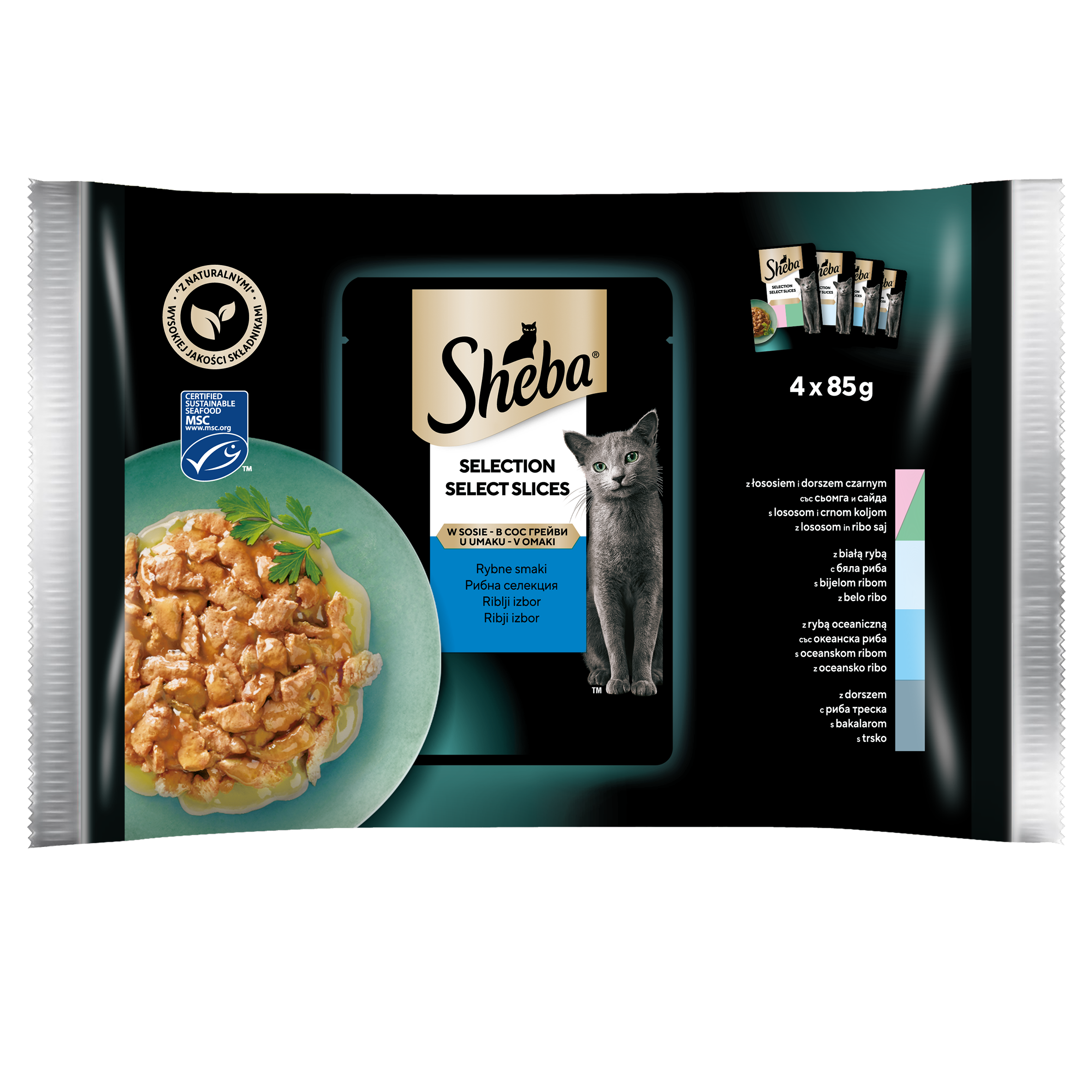 Sheba Selection In Sauce Smaki Rybne Sos 85G