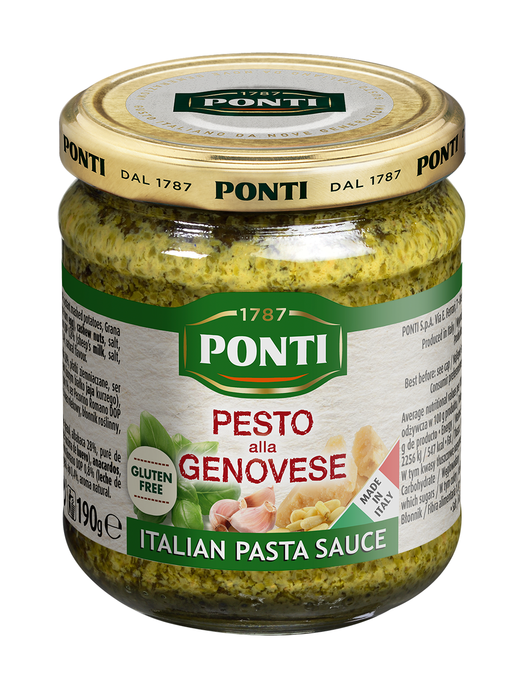 Sos Pesto Z Bazylia 190 G Ponti