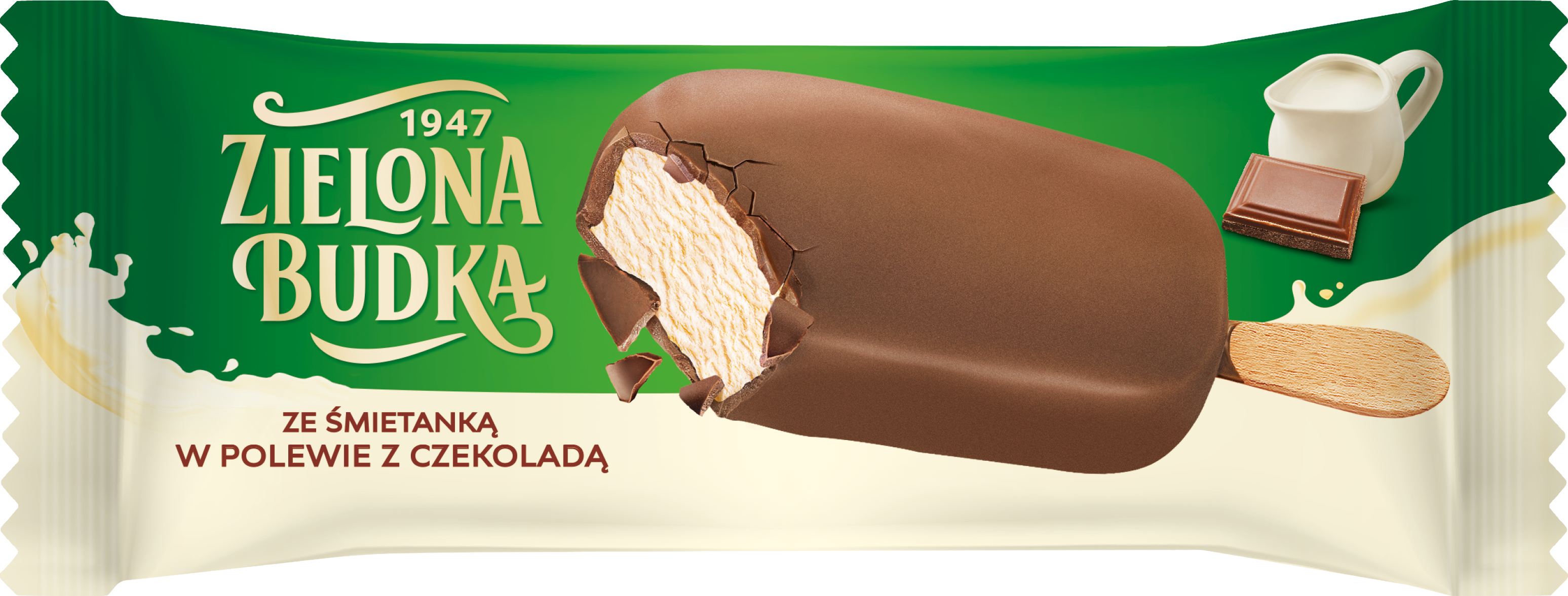 Zielona Budka Lody Ze Śmietanką W Polewie Z Czekoladą 90Ml