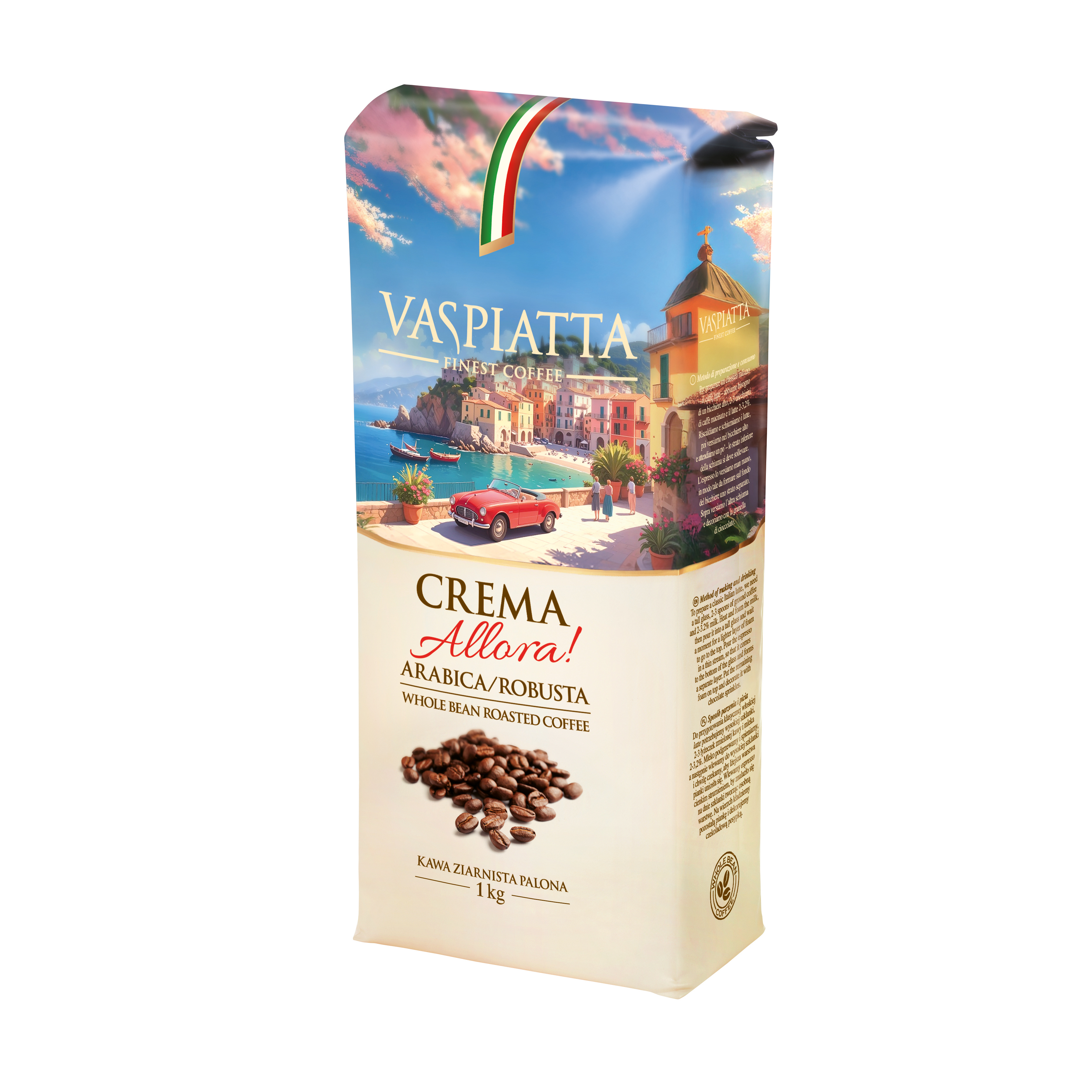 Kawa Ziarnista Vaspiatta Crema Allora 1000G