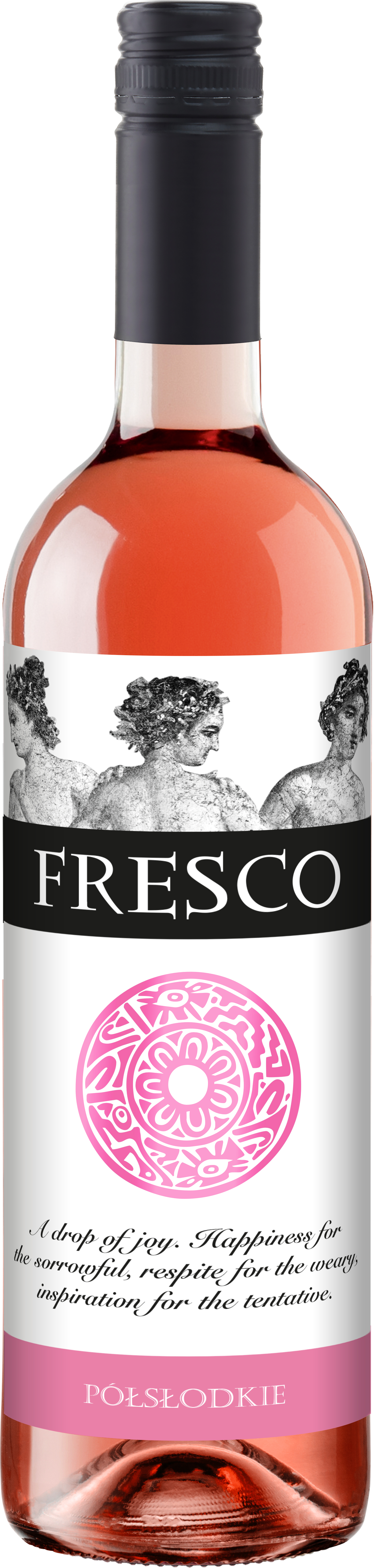 Wino Fresco Różowe Półsłodkie 750Ml