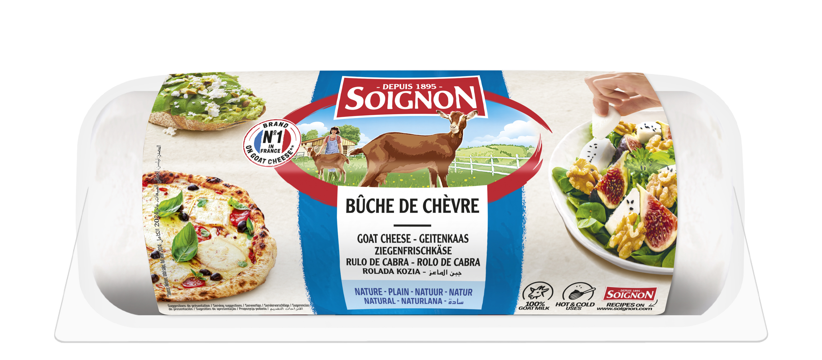 Soignon Rolada Kozia 1Kg Naturalna