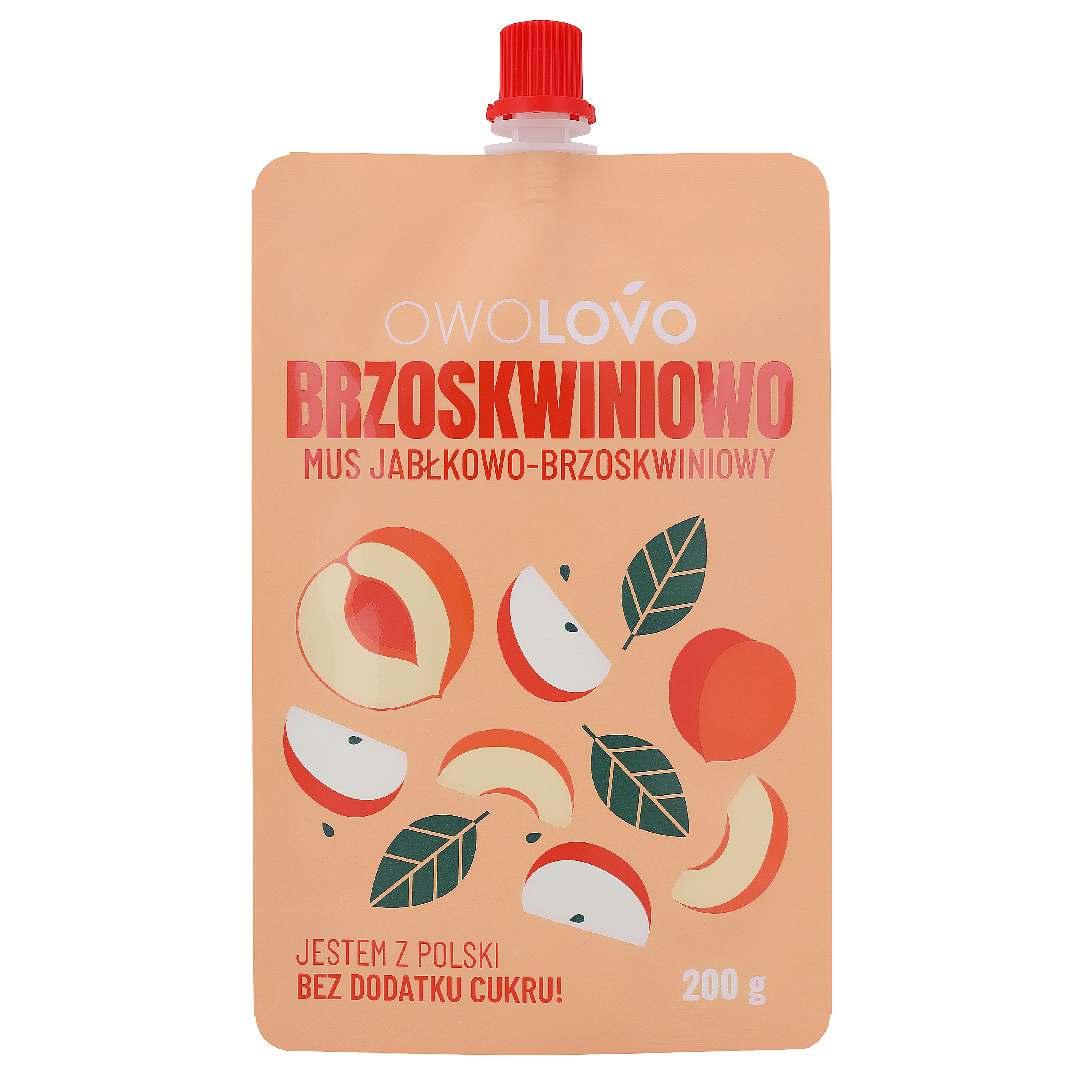 Mus Jabłkowo-Brzoskwiniowy 200G * Brzoskwiniowo Owolovo