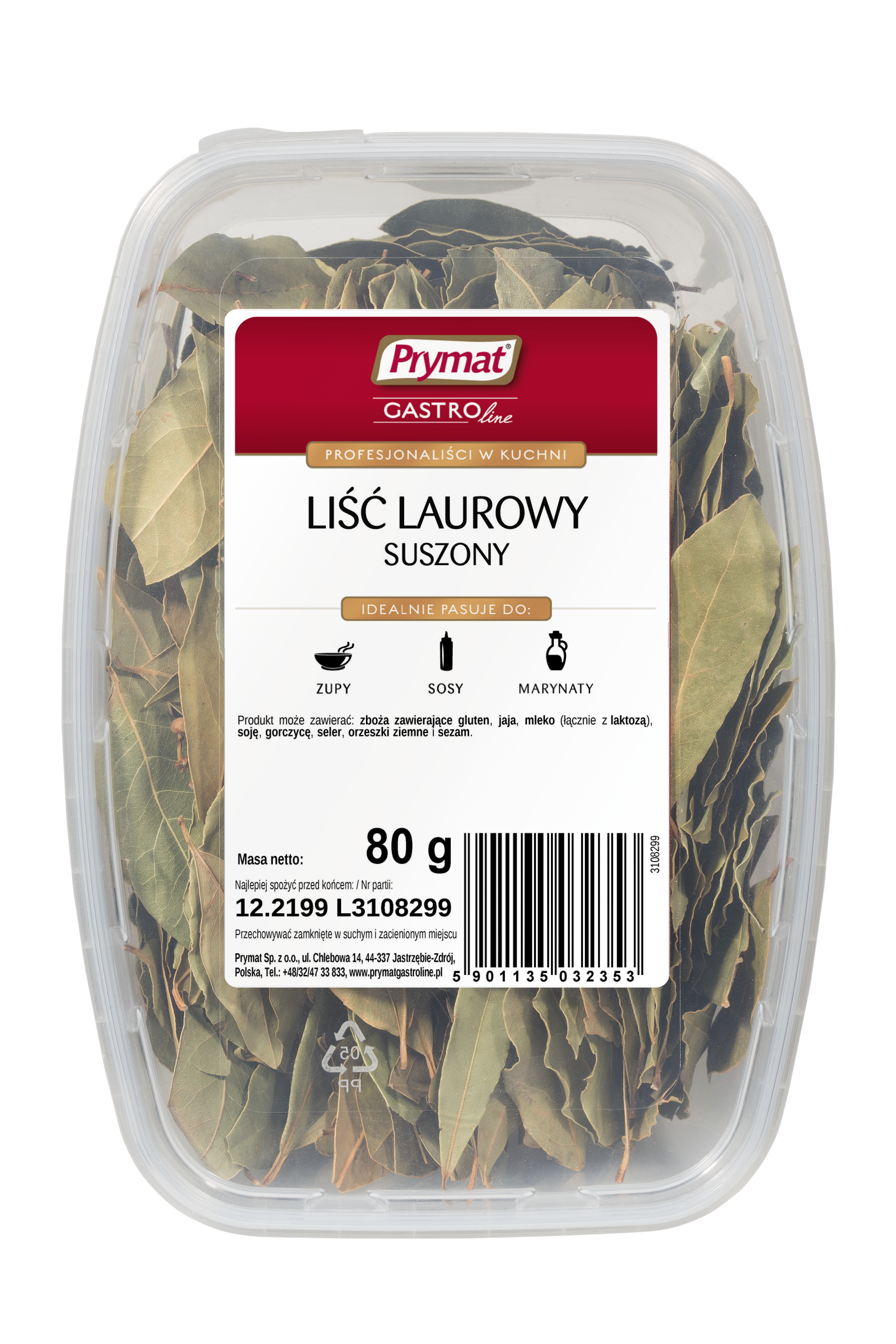 Liść Laurowy 80G Prymat Gastroline