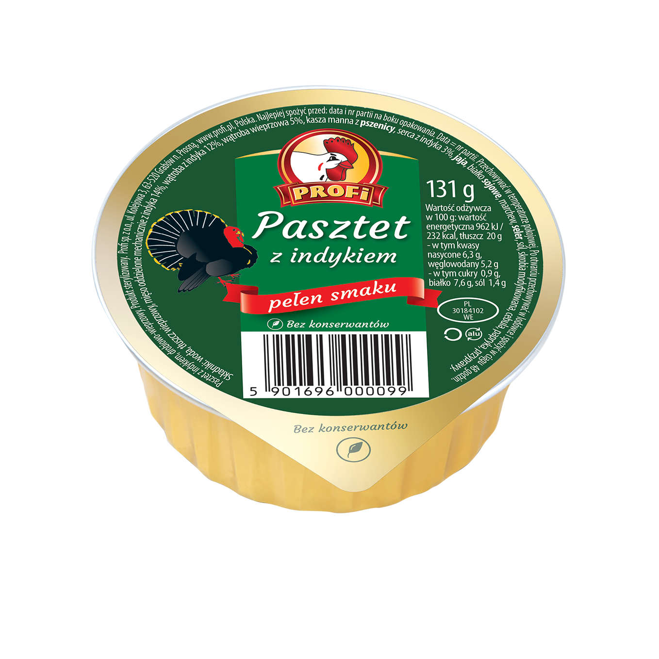 Profi Pasztet Z Indykiem 131G