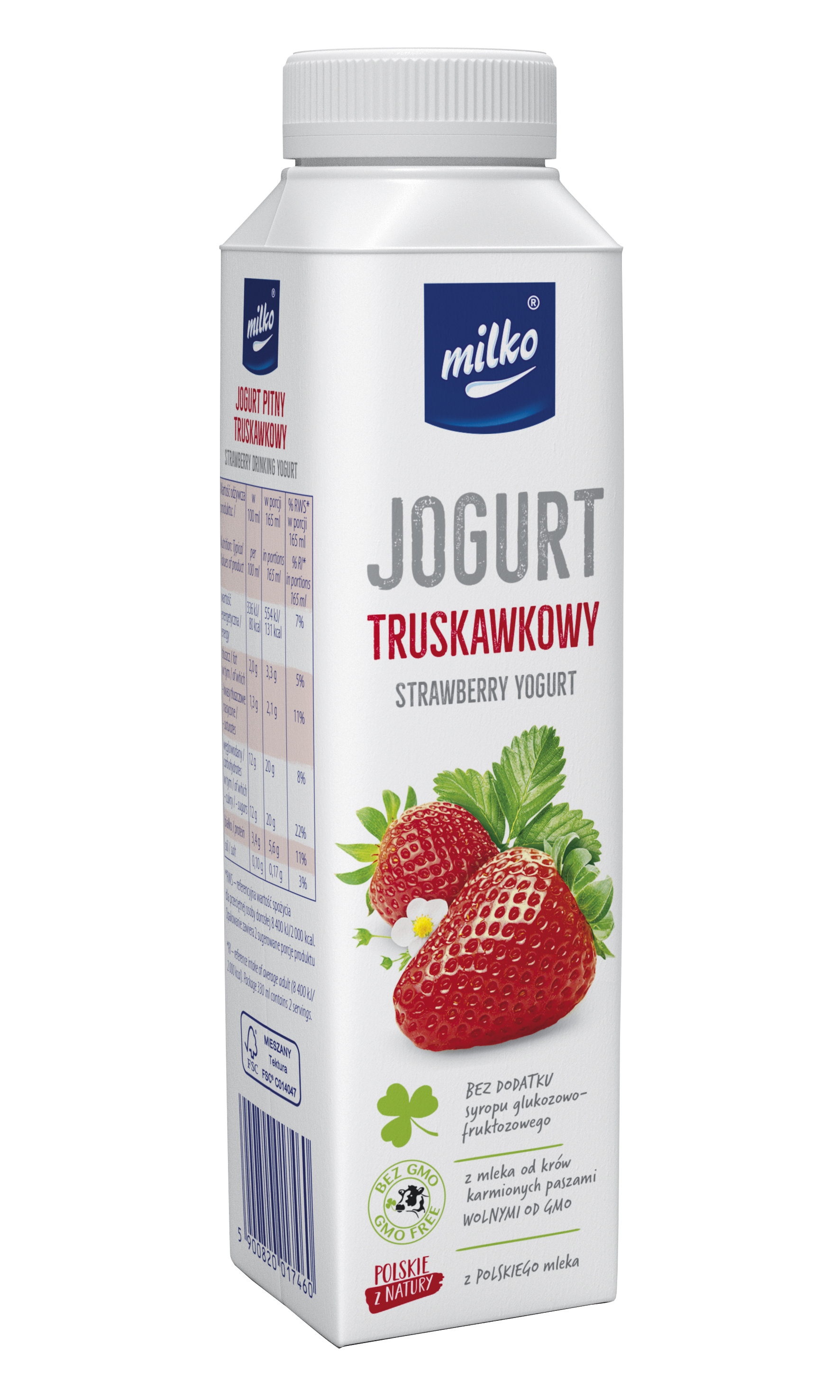 Jogurt Milko 330Ml Truskawkowy