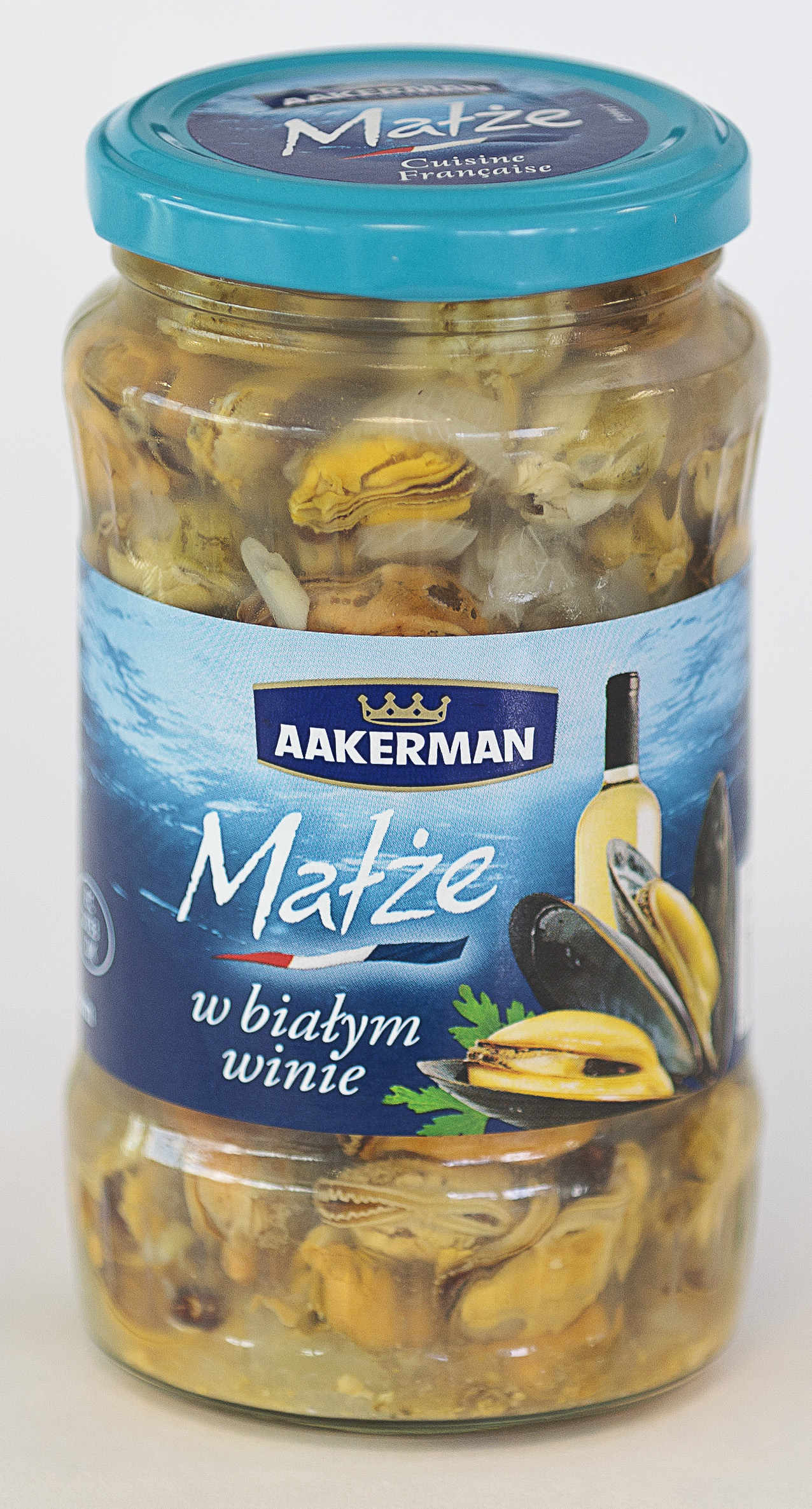 Małże W Białym Winie 350G Aakerman