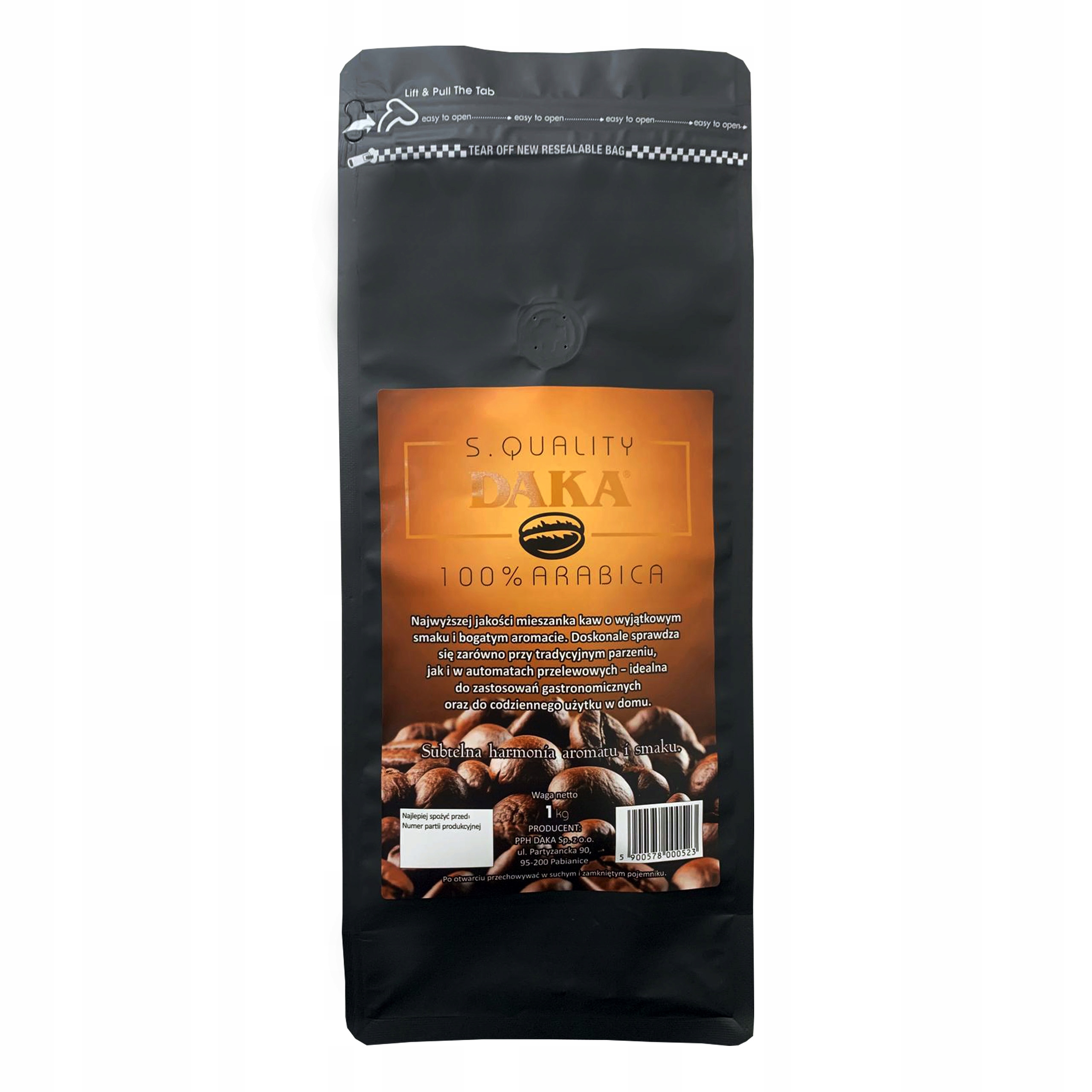 Kawa Daka Arabica Ziarnista 1 Kg