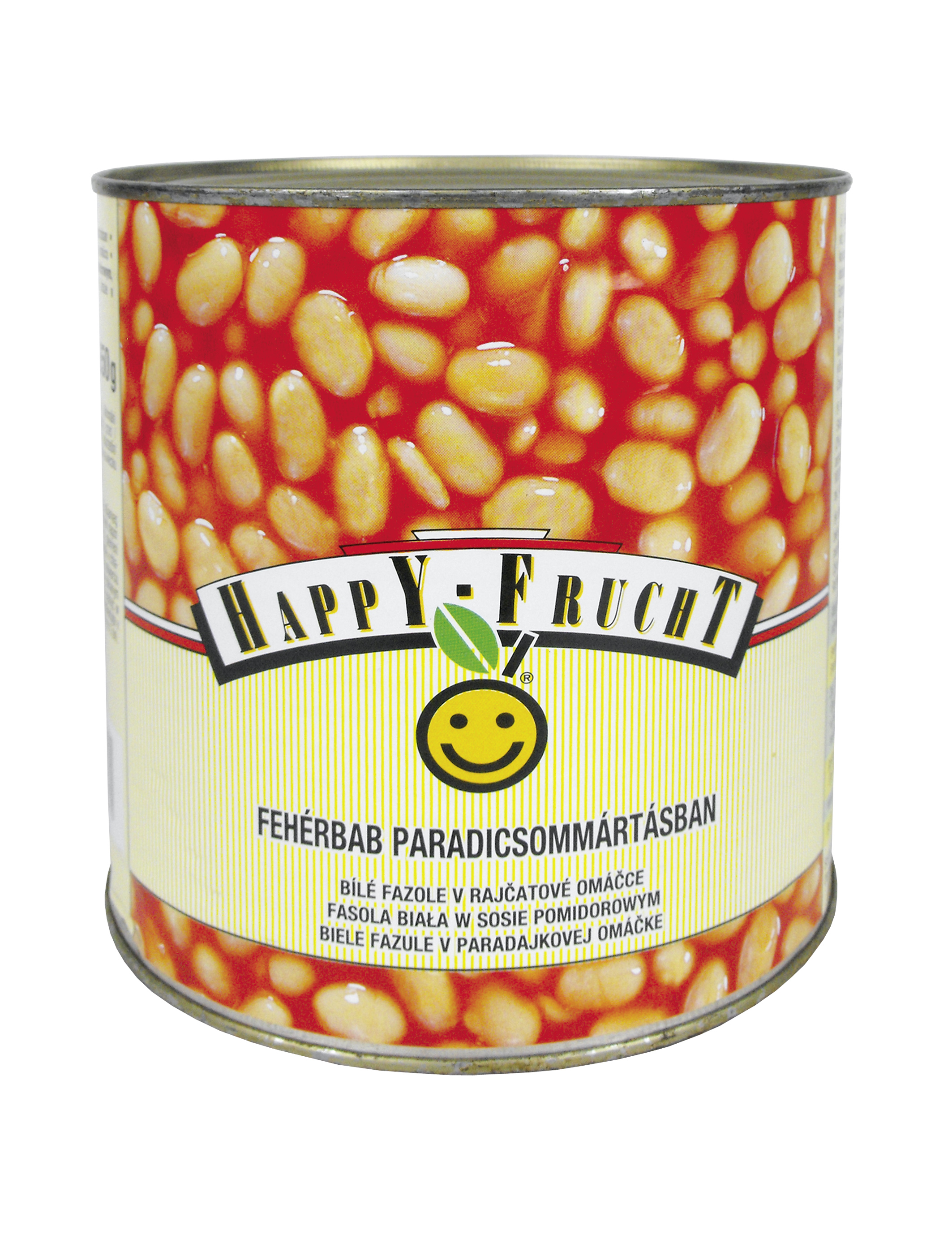 Happy Frucht Fasola Biała W Sosie Pomidorowym 2620 G