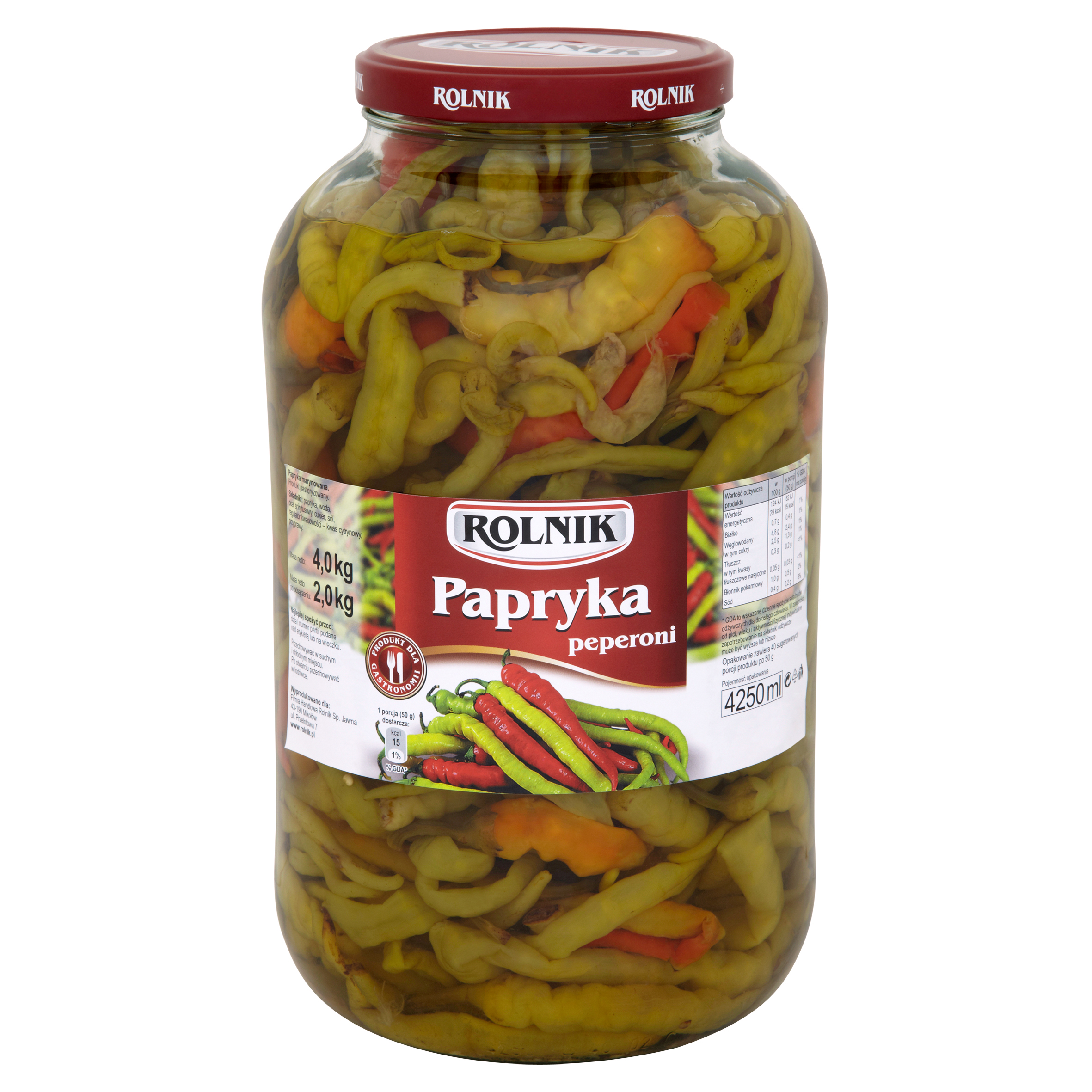 Papryka Peperoni Rolnik 4250 Ml