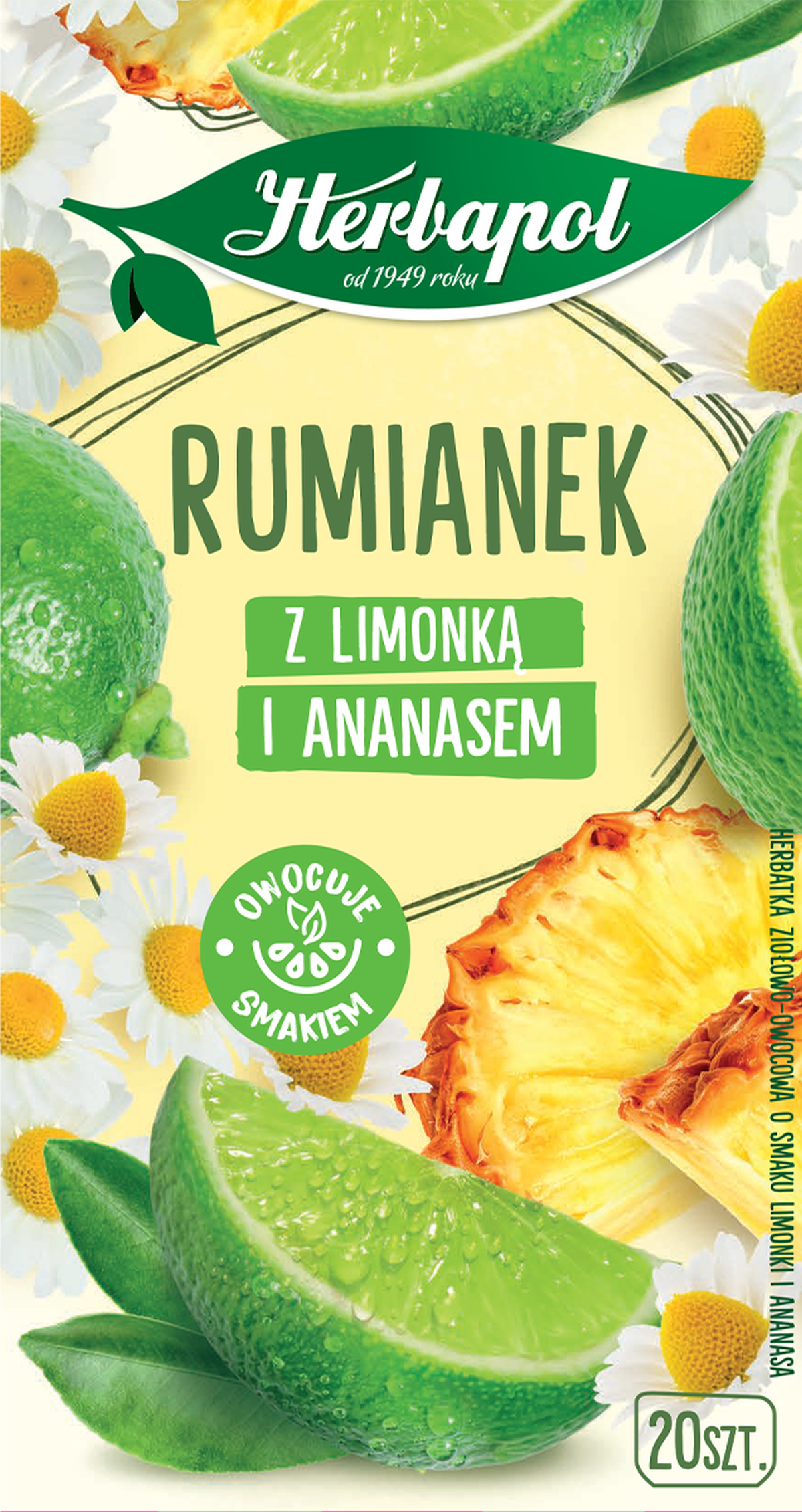 Herbapol Herbatka Rumianek Z Limonką I Ananasem 20X1,5G
