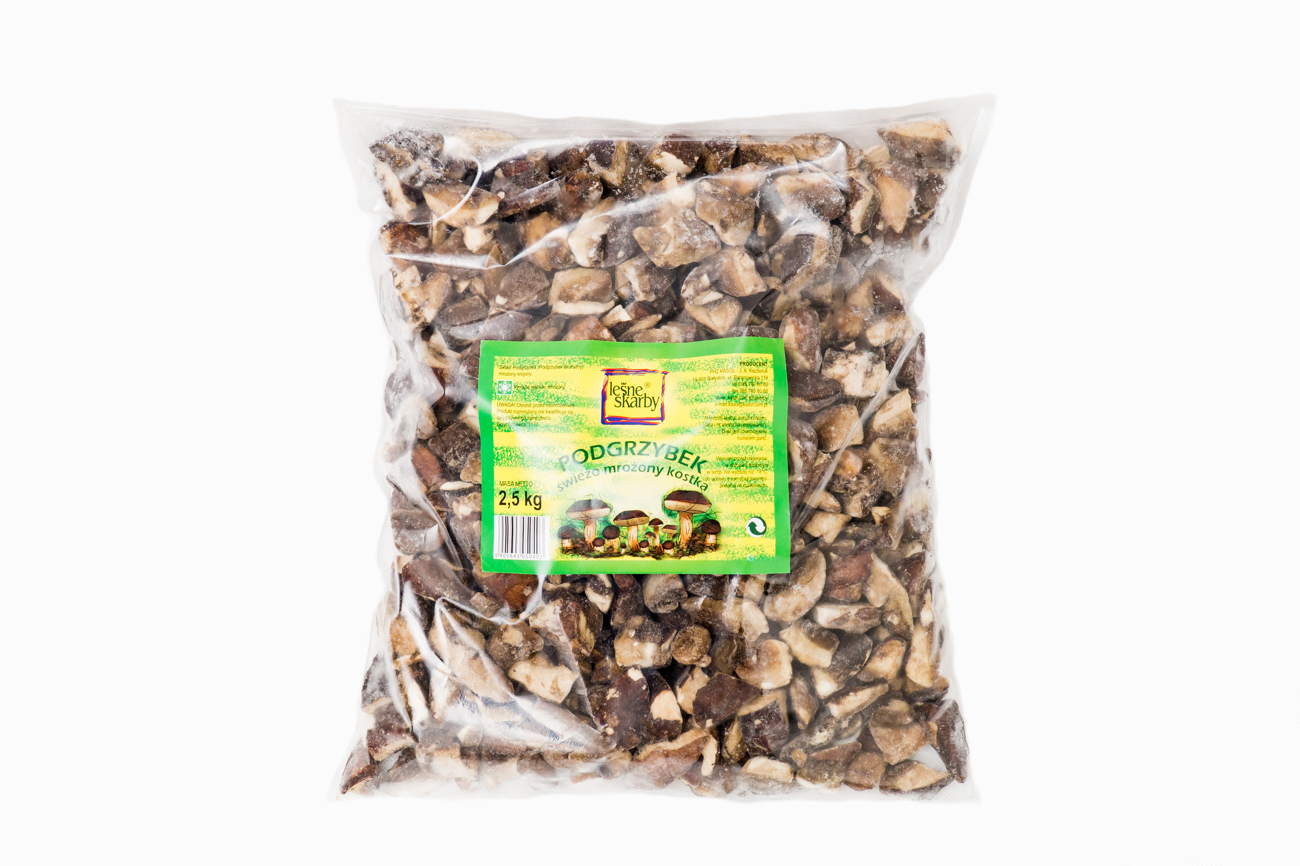 Podgrzybek Brunatny Krojony, Produkt Głęboko Mrożony 2,5 Kg Leśne Skarby