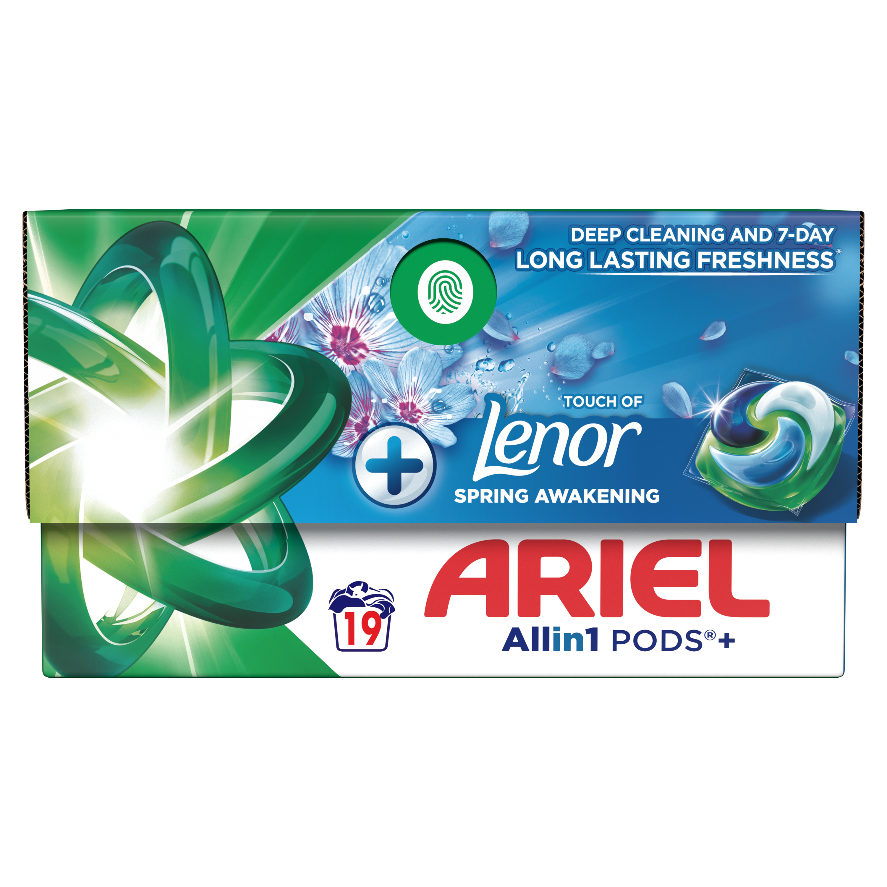 Ariel Allin1 Pods + Touch Of Lenor Spring Awakening, Kapsułki Do Prania Ze Środkiem Piorącym, 19 Prań