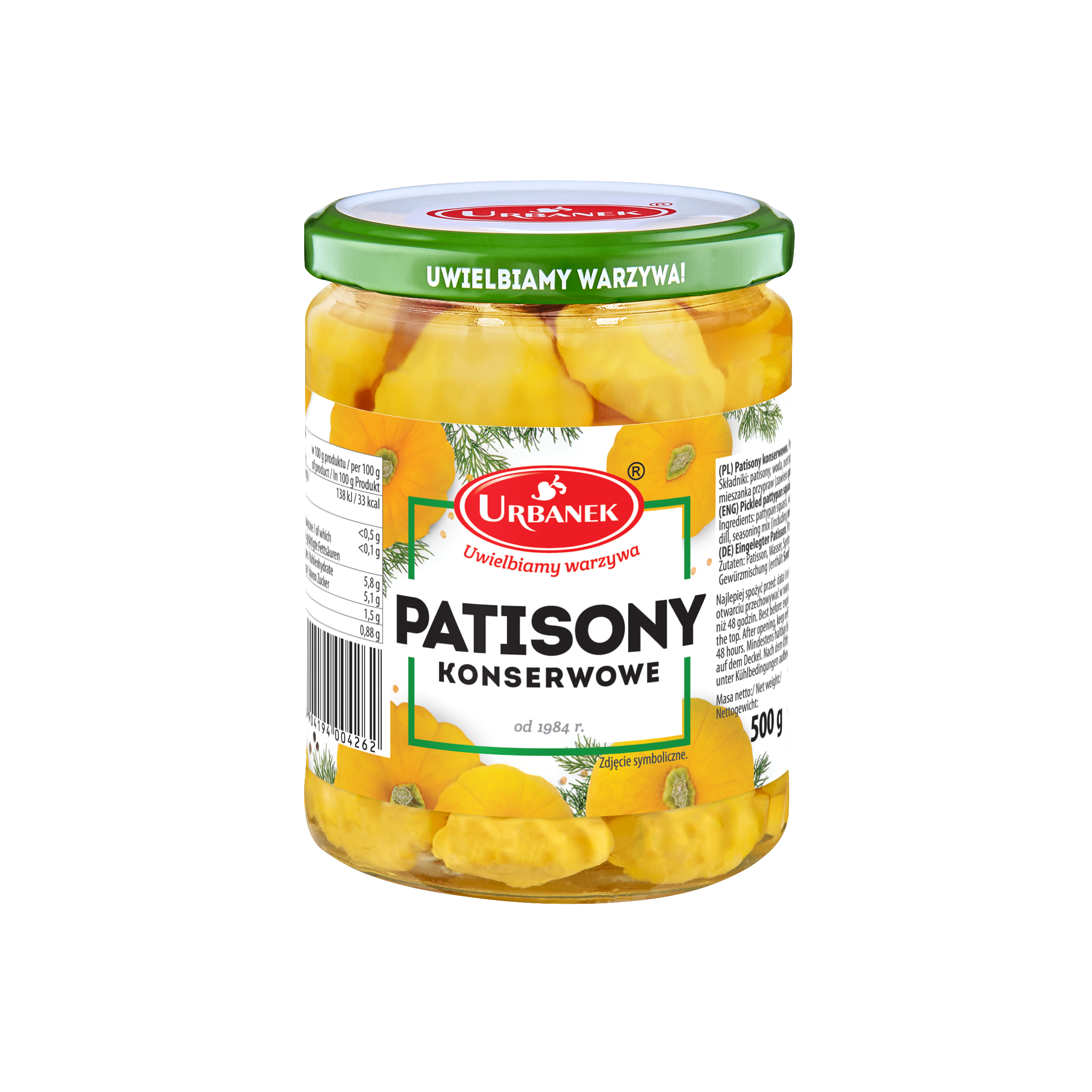 Patisony Konserwowe 500G Urbanek