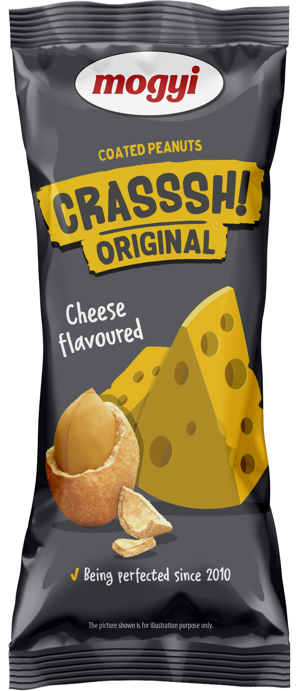 Crasssh Original - Orzeszki Ziemne W Skorupce O Smaku Serowym 60G Mogyi