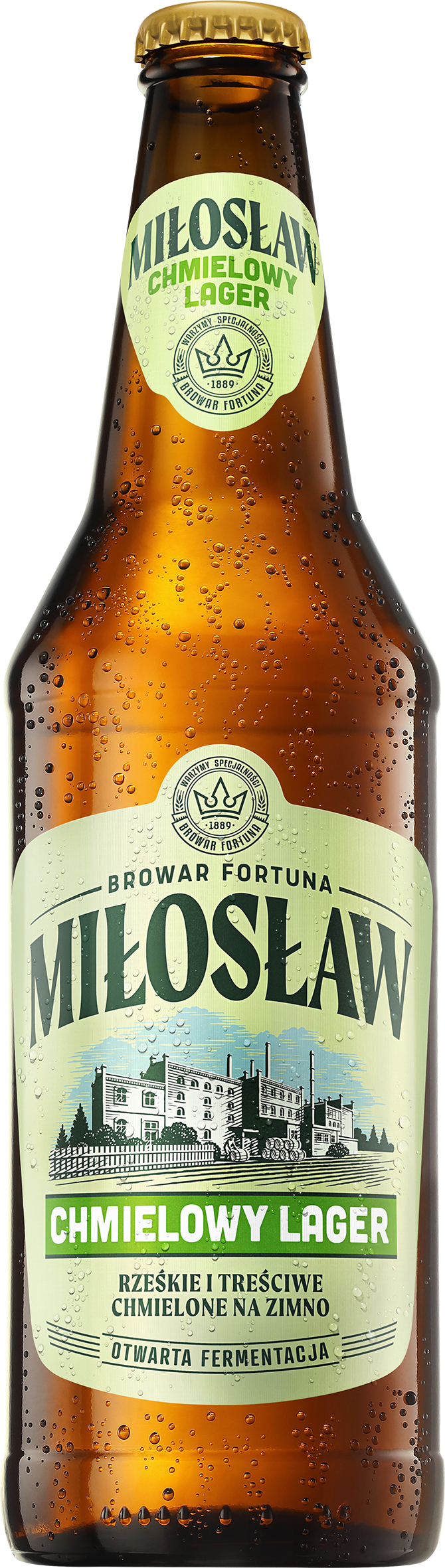 Miłosław Chmielowy Lager 500 Ml Butelka Zwrotna