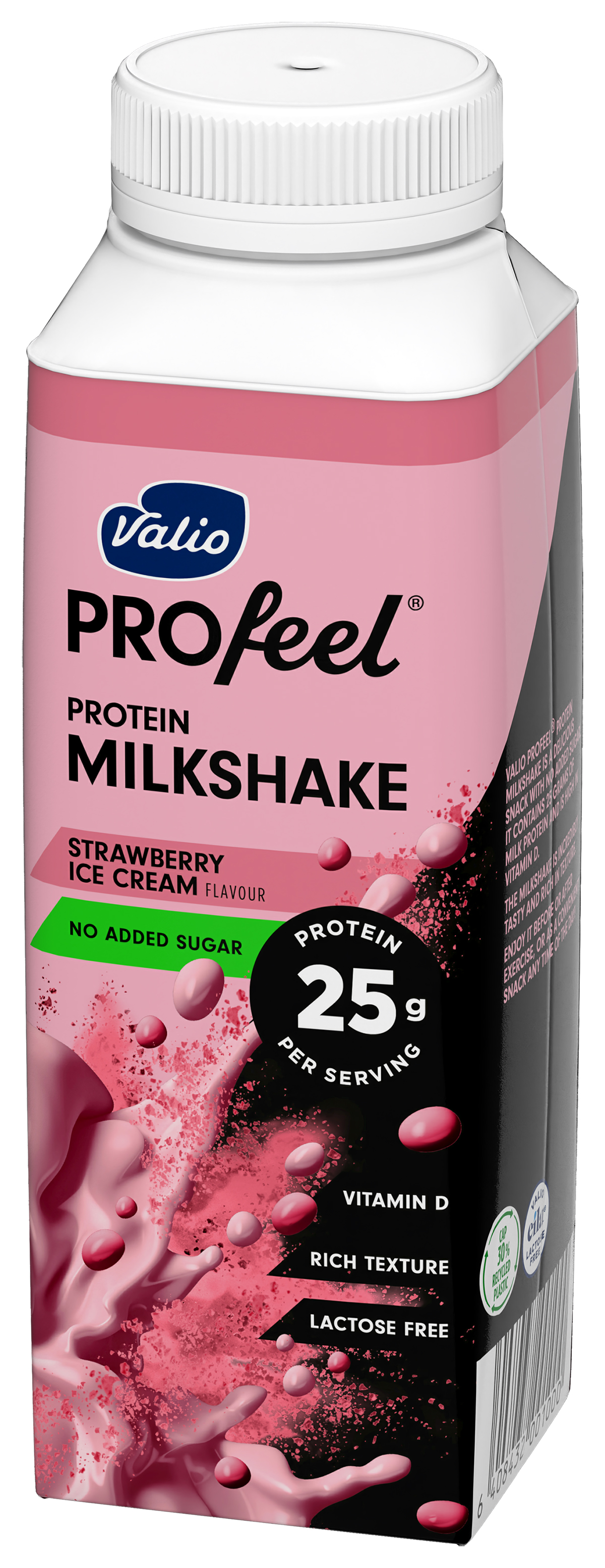 Valio Profeel Proteinowy Milkshake 250Ml Truskawkowe Lody