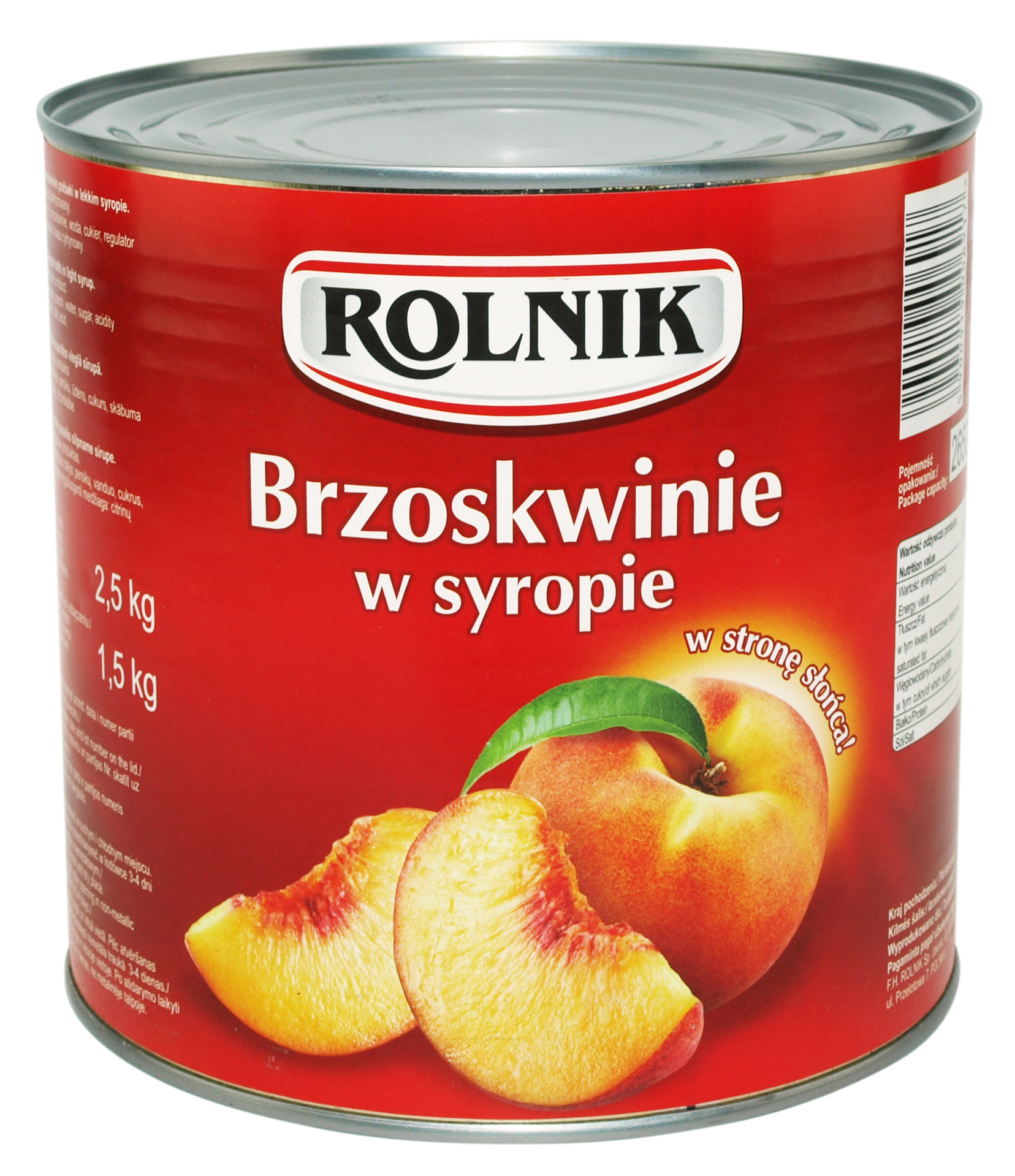 Brzoskwinie W Syropie 2650 Ml Rolnik