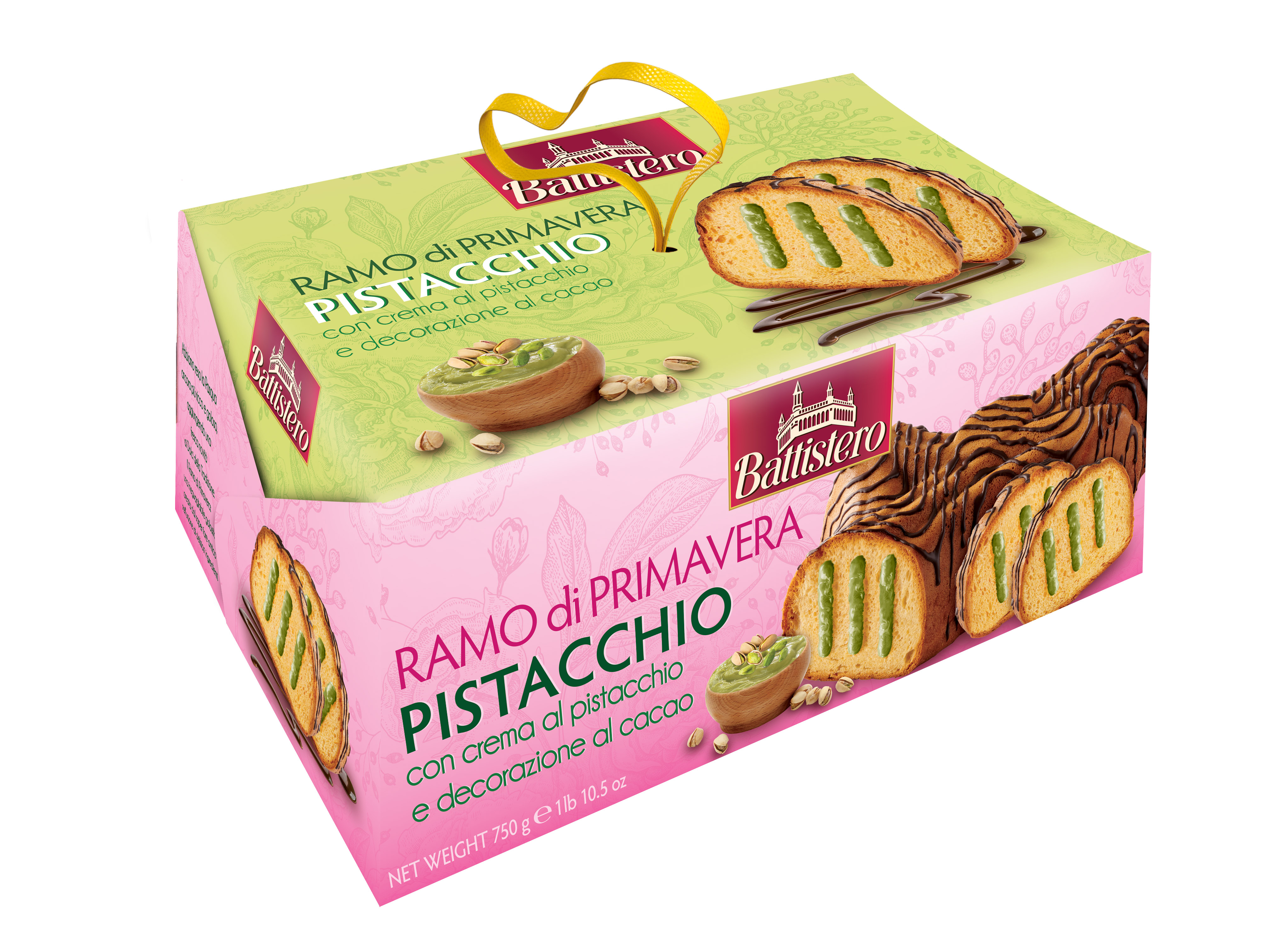 Ciasto Ramo Di Primavera Batisttero Z Kremem O Smaku Pistacjowym 750 G