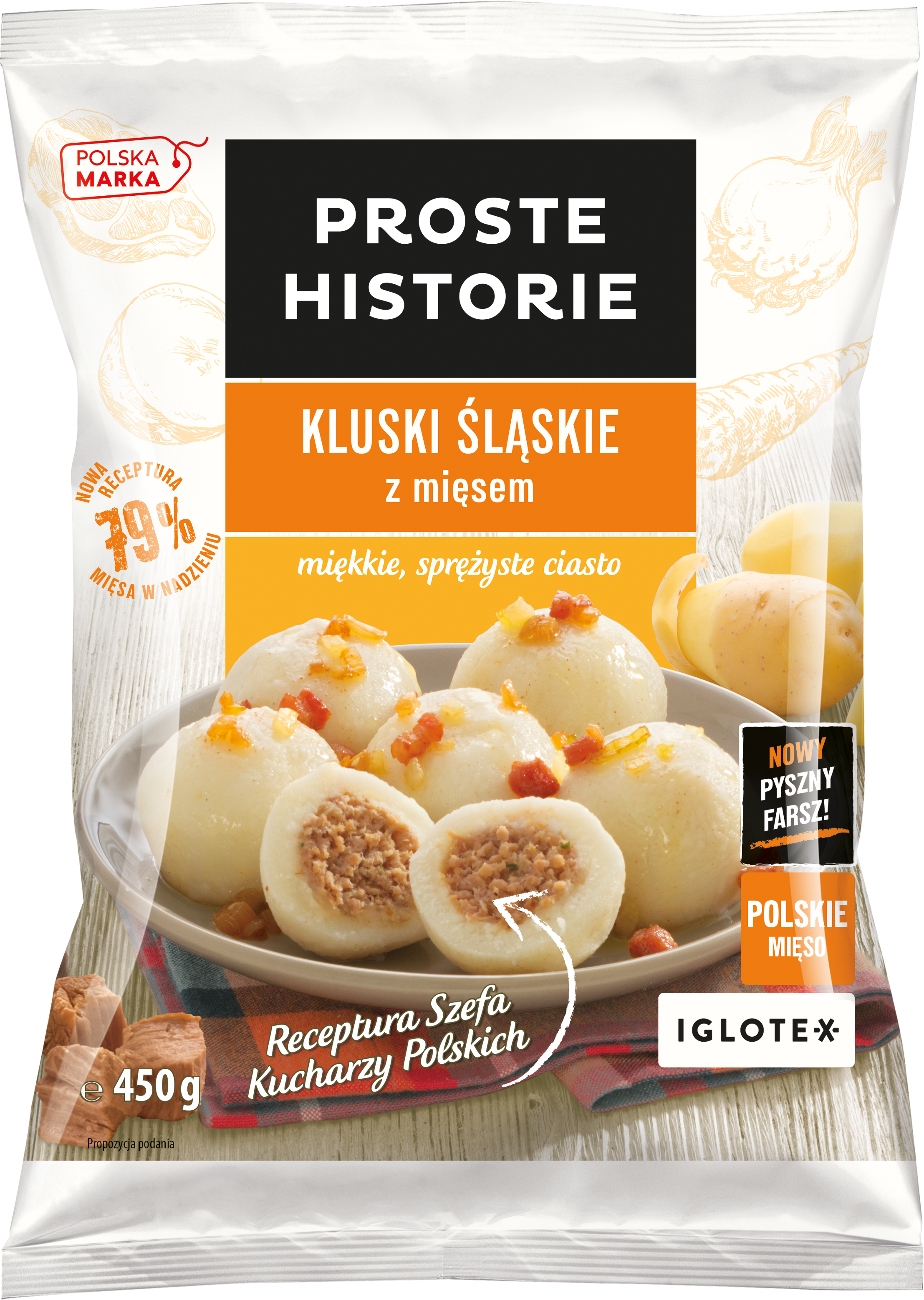 Proste Historie - Kluski Śląskie Z Mięsem 450G