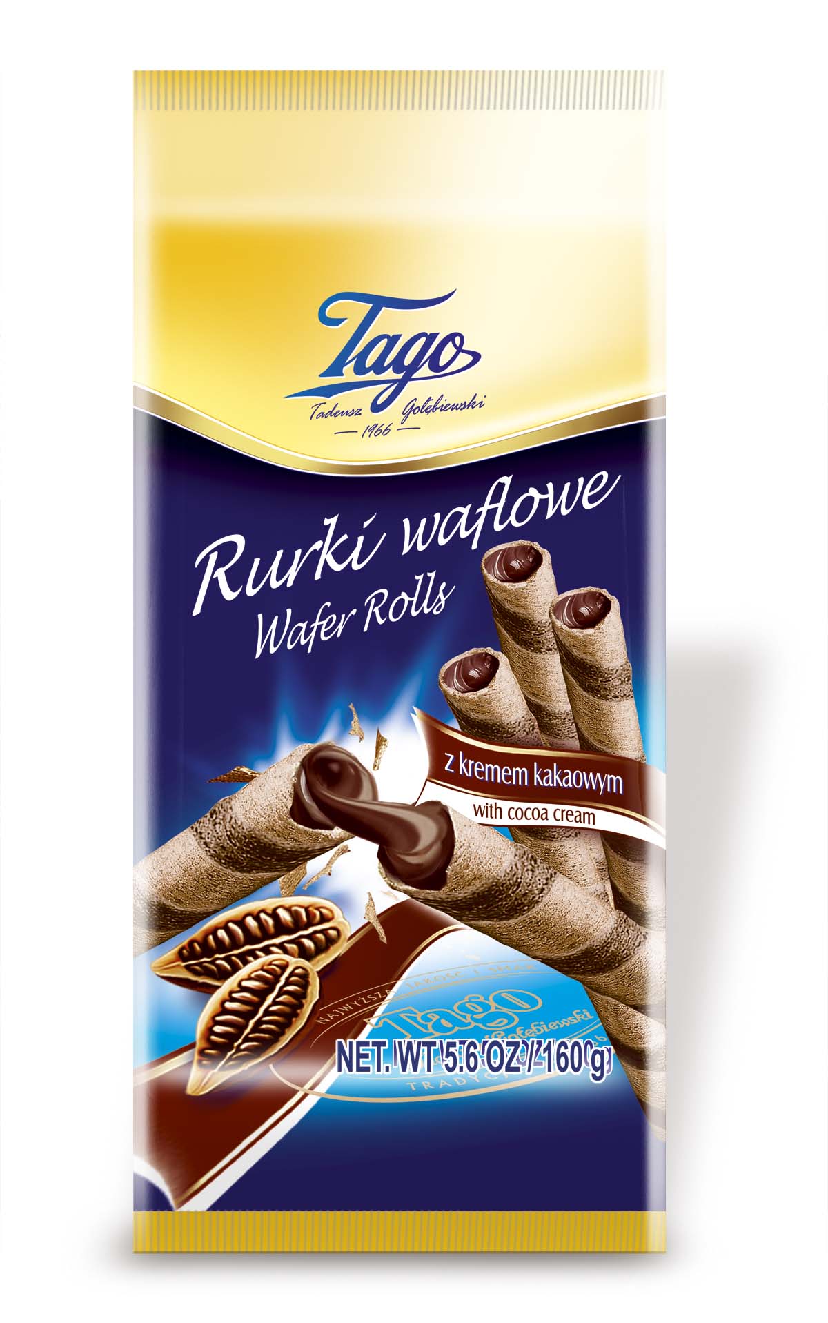 Tago Rurki Waflowe Kakaowe 150G