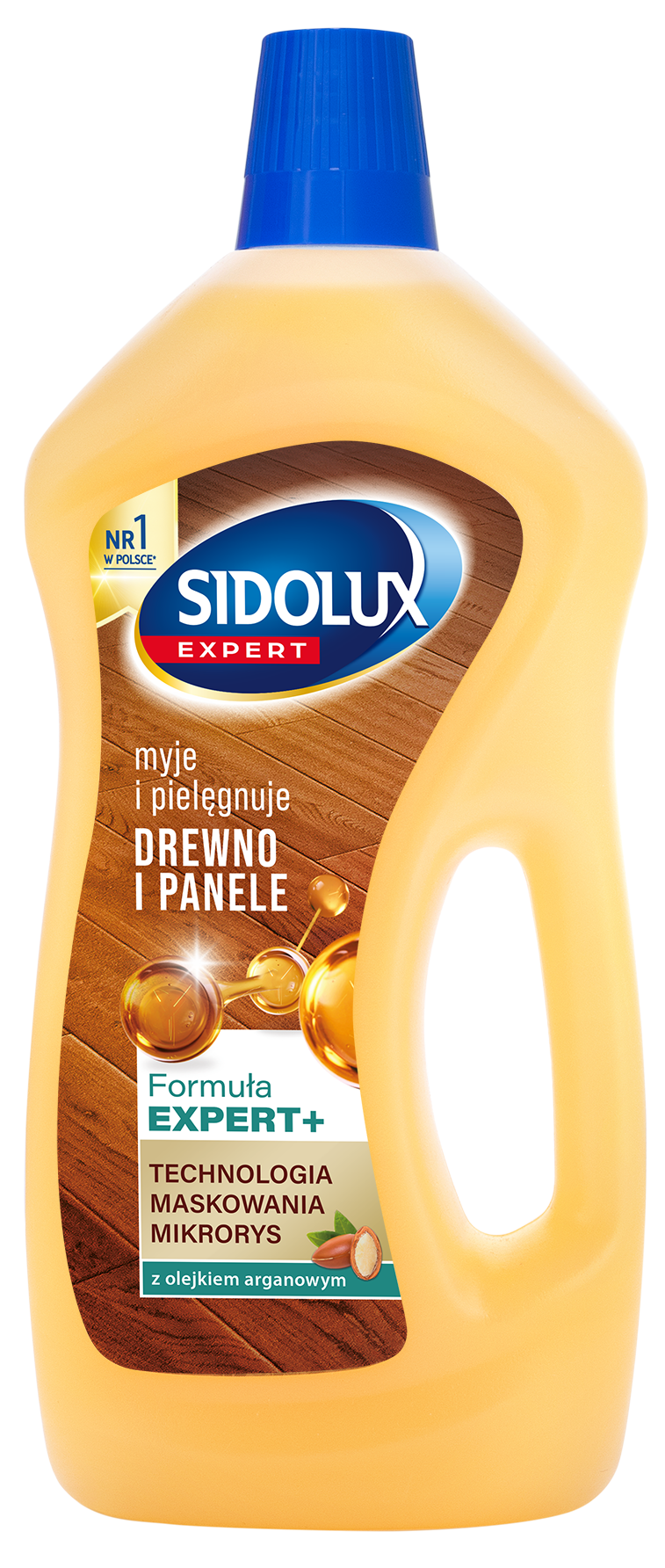 Sidolux Expert Myje I Pielęgnuje Drewno I Panele Z Olejkiem Arganowym 750 Ml
