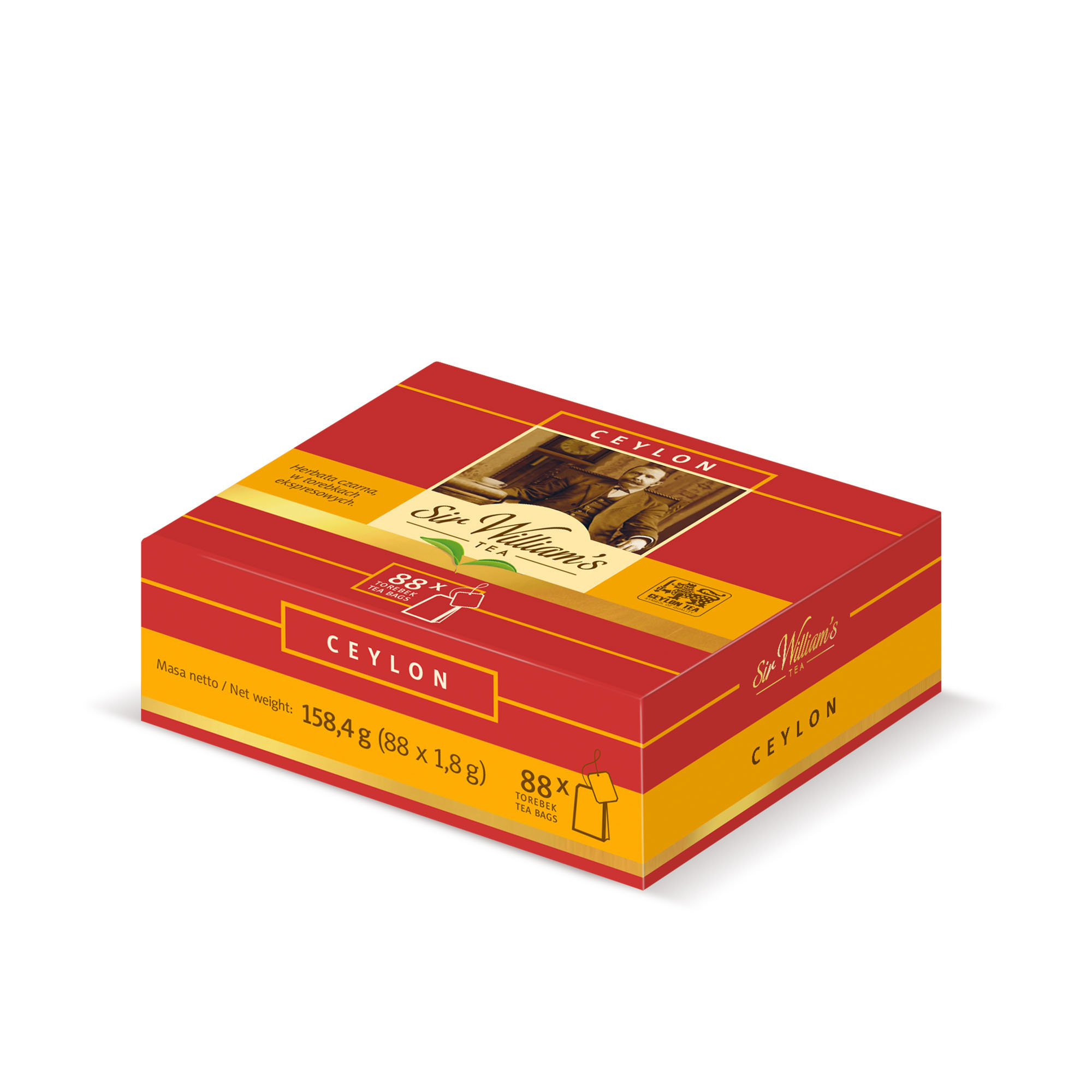 Herbata Sir William'S Tea Black Tea Ceylon 88 Szt.X1,8G