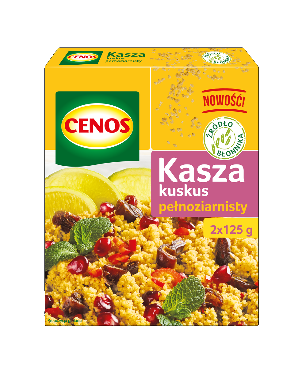 Kasza Kuskus Pełnoziarnisty 2 X 125 G Cenos