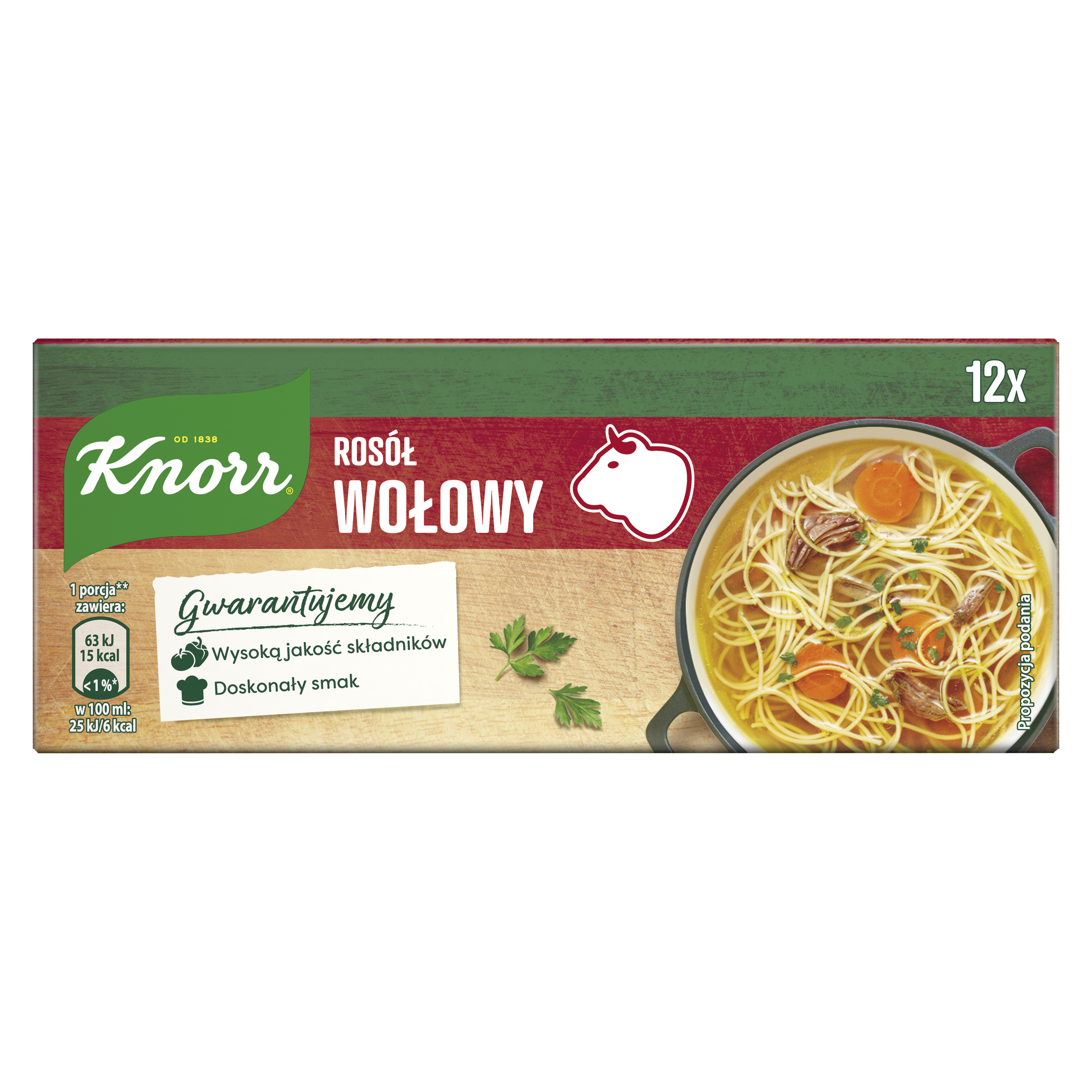 Knorr Rosół Wołowy 120 G (12 Kostek)