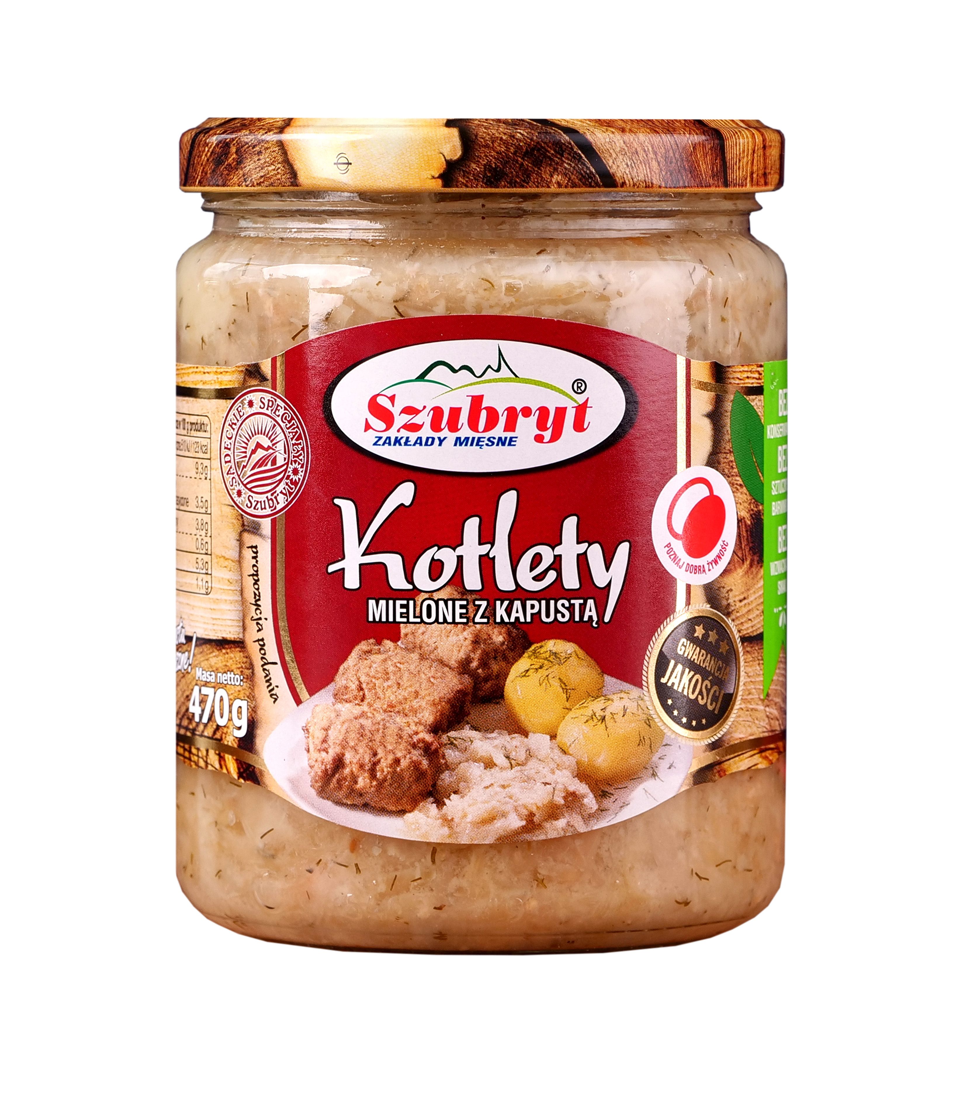 Kotlety Mielone Z Kapustą Szubryt 470G