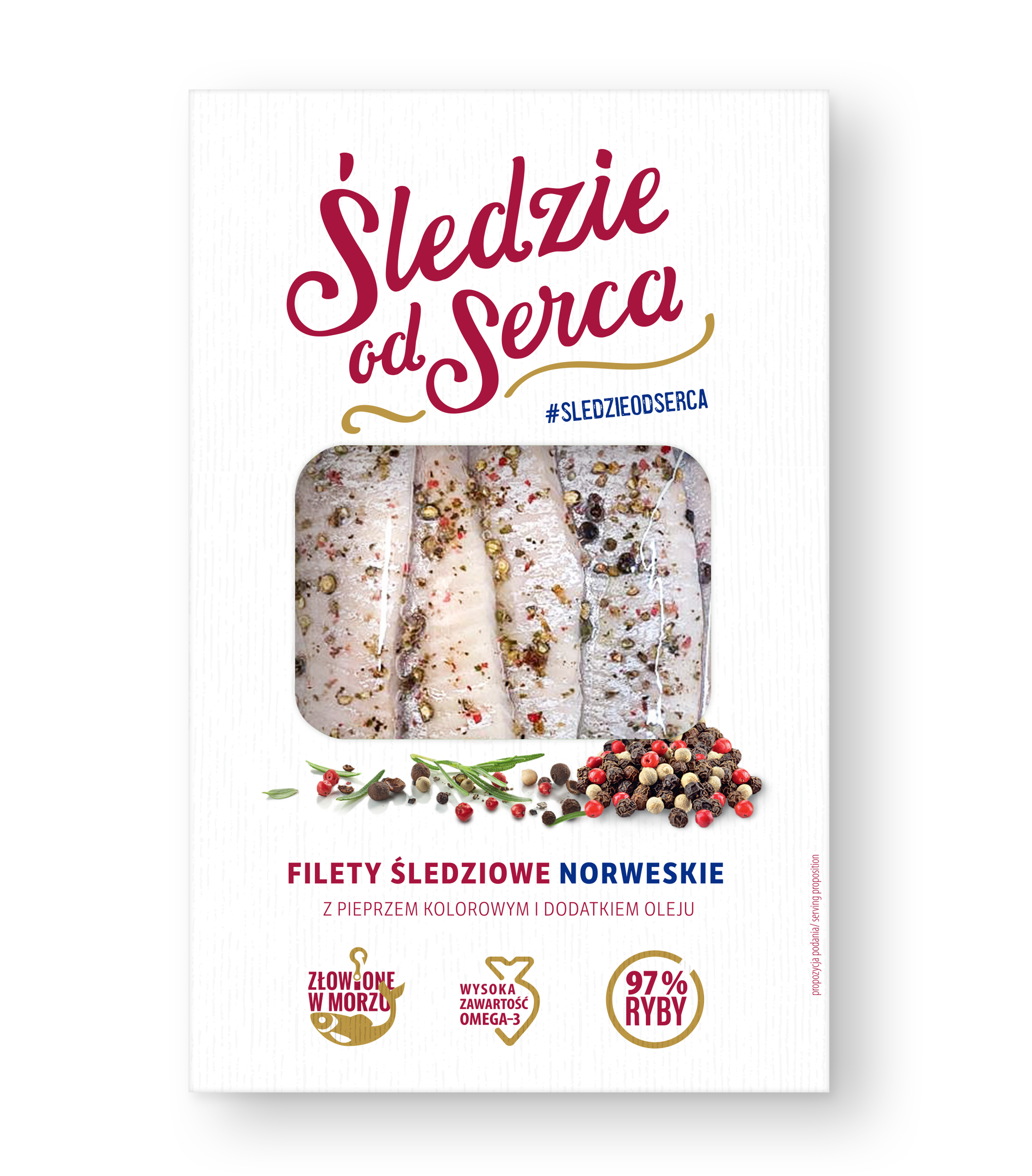 Śledzie Od Serca Filety Śledziowe Norweskie Z Pieprzem Kolorowym Z Dodatkiem Oleju 200 G