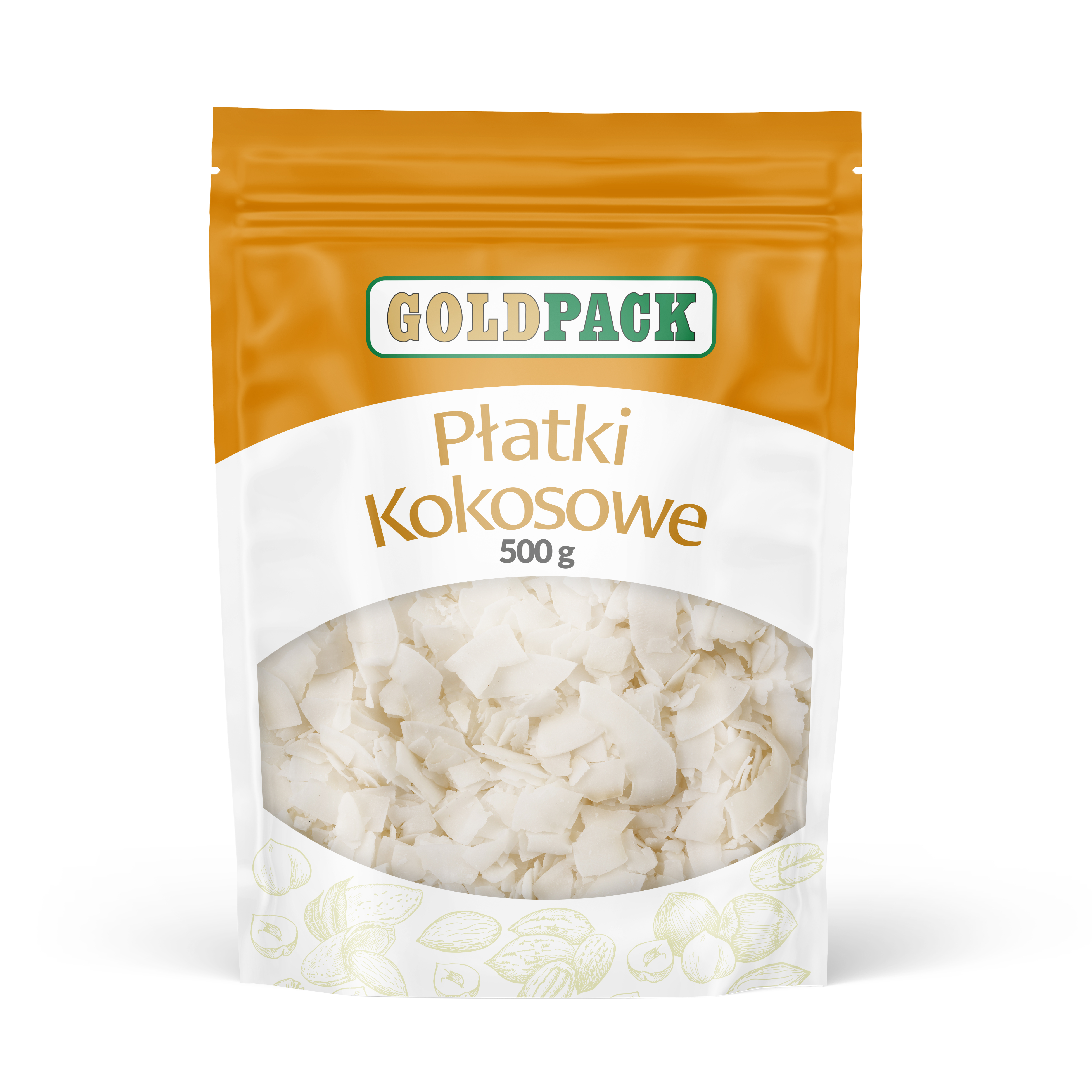 Goldpack Płatki Kokosowe 500G