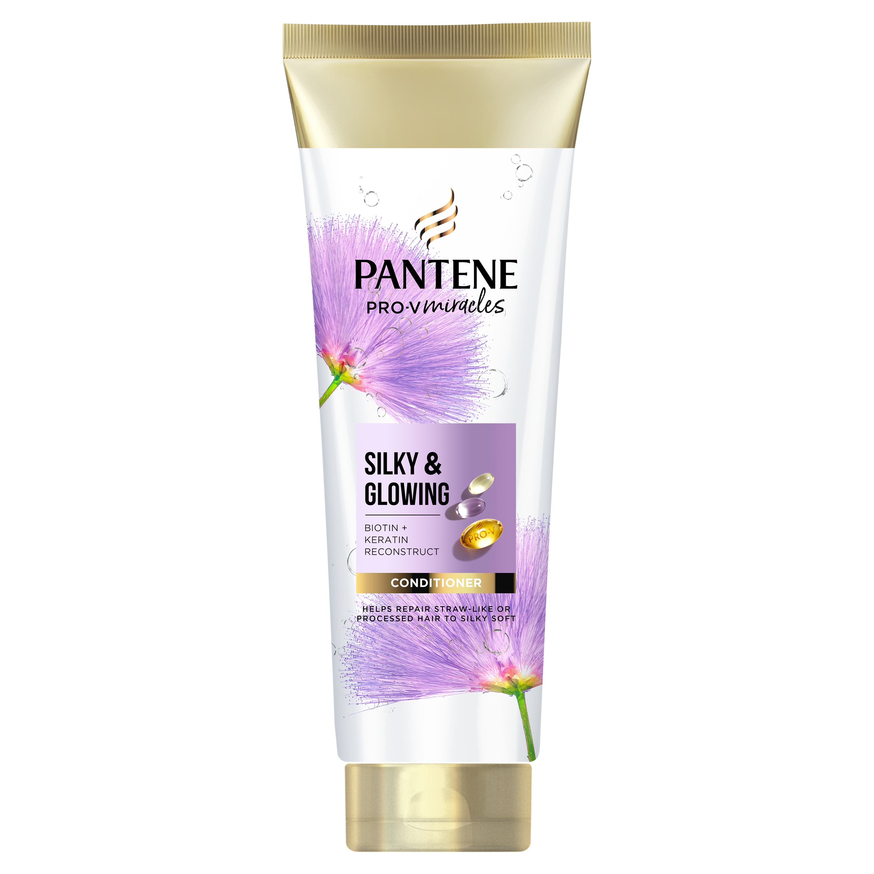 Pantene Pro-V Miracles Silky And Glowing Odżywka Z Biotyną I Keratyną 160Ml