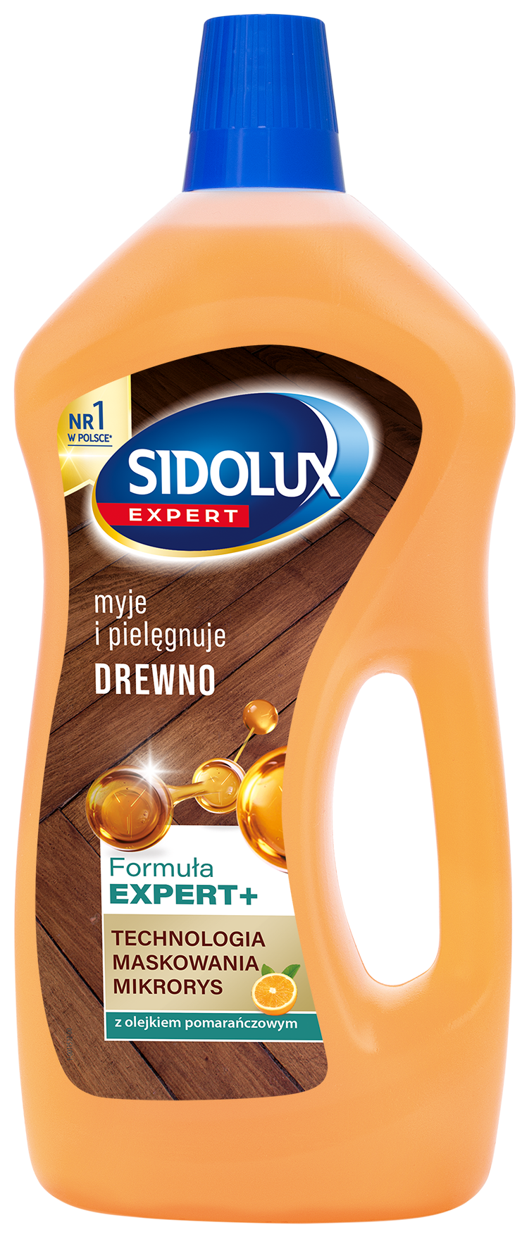 Sidolux Expert Myje I Pielęgnuje Drewno Z Olejkiem Pomarańczowym 750Ml