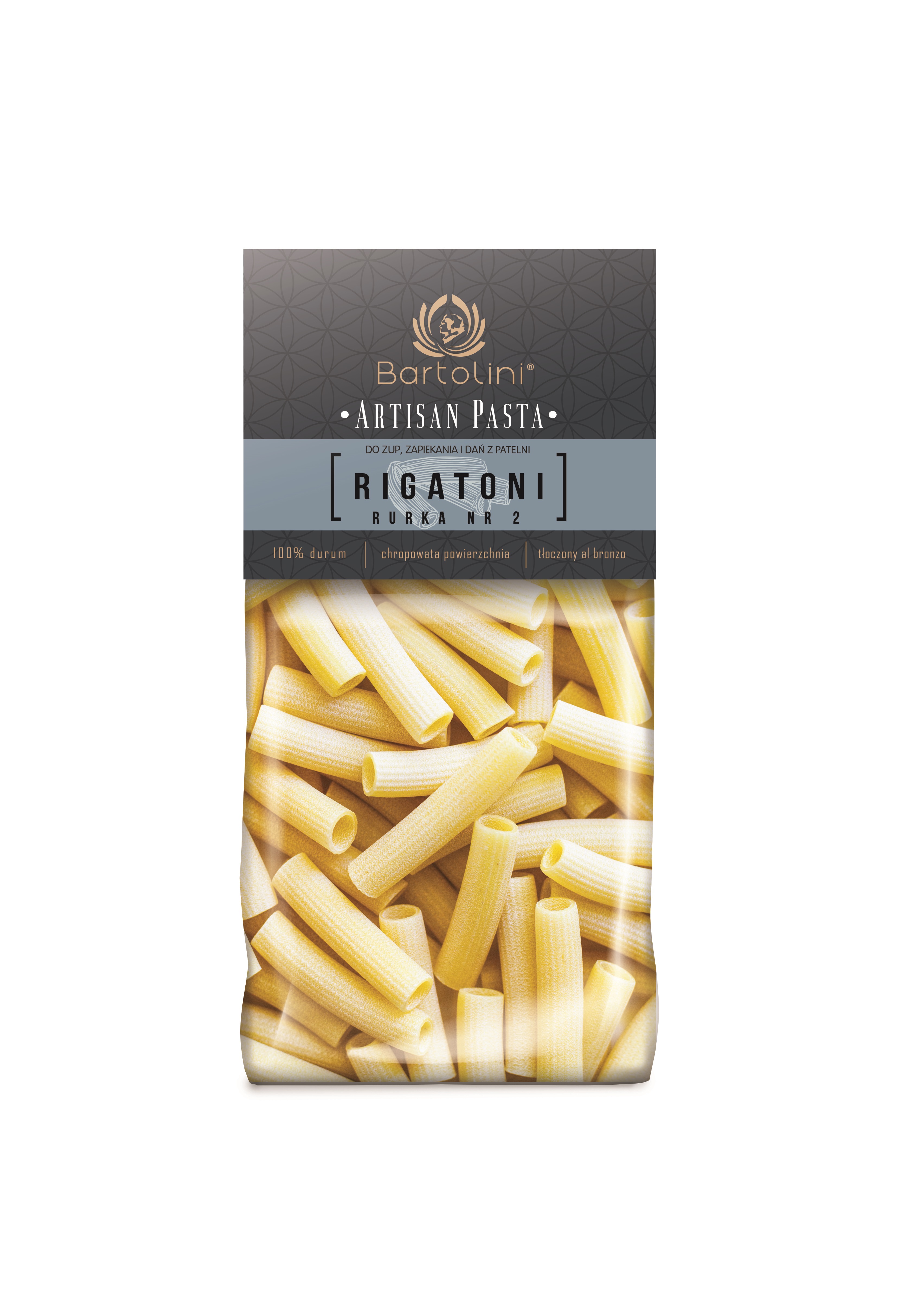 Makaron Bartolini Durum 400G Rurka Nr 2 (Rigatoni)