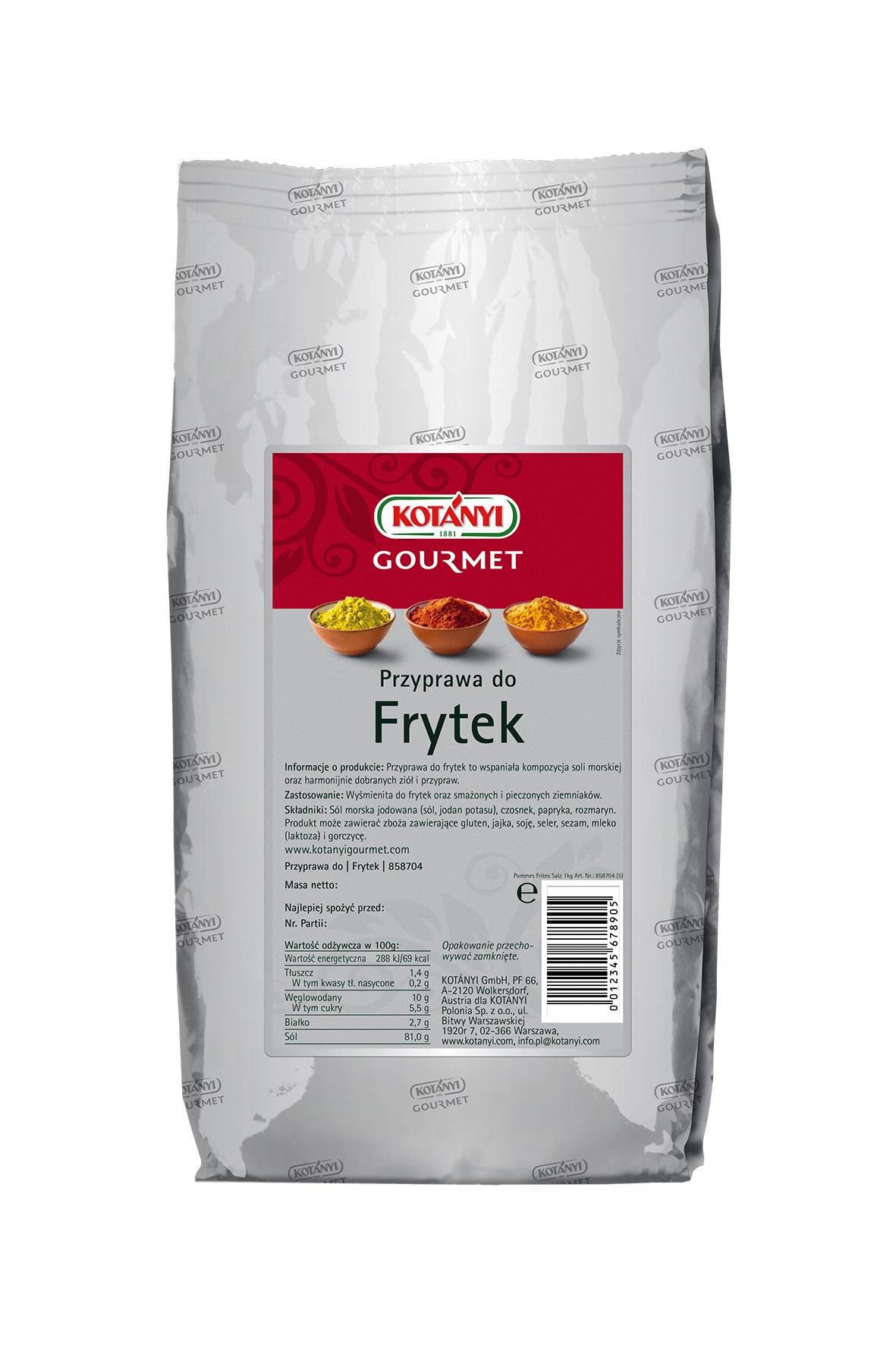 Kotanyi Przyprawa Do Frytek 1Kg